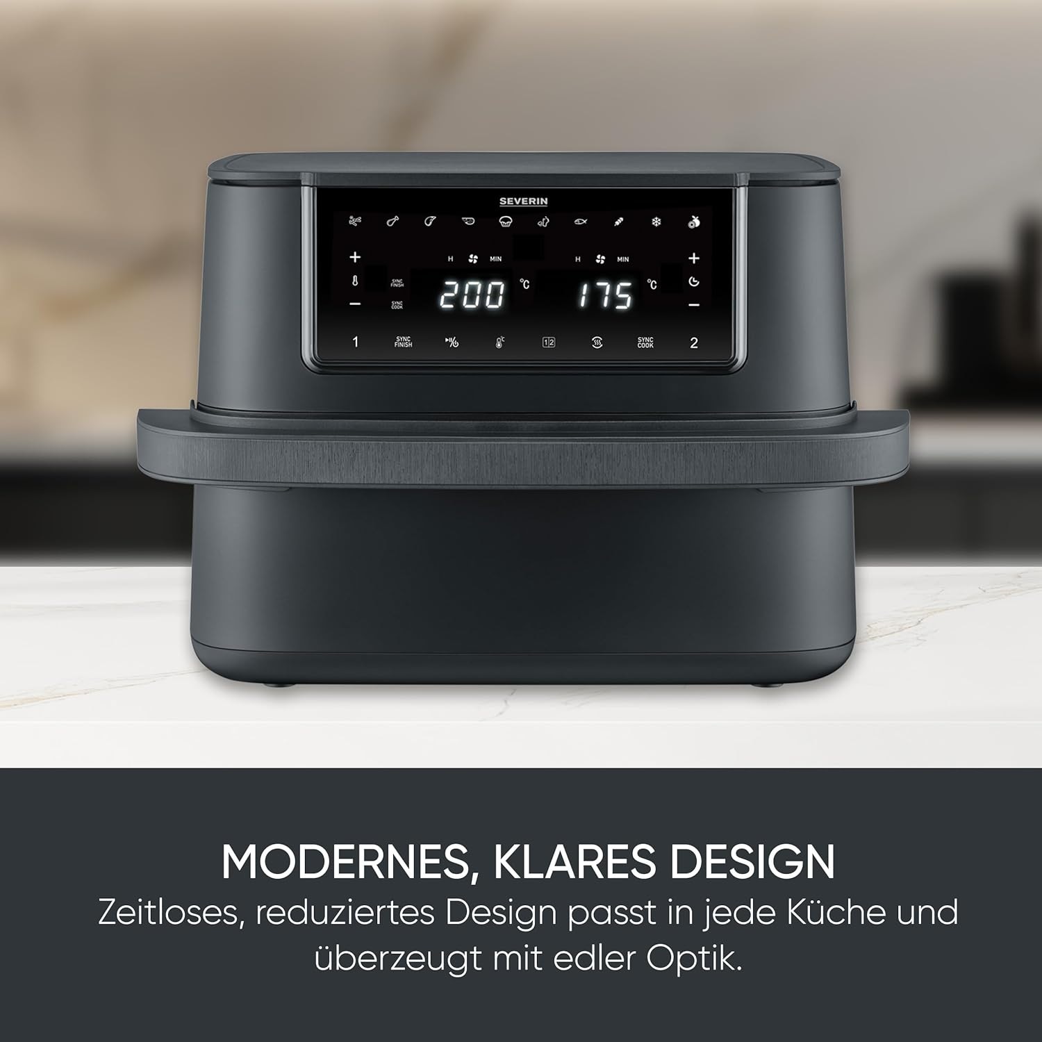 Severin Heißluftfritteuse »FR 2490    9 l "Flex Max Dual"« 2600 W