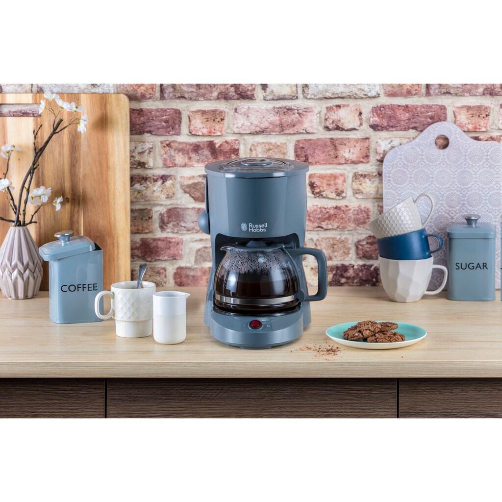 RUSSELL HOBBS Filterkaffeemaschine »Textures Grey 22613-56«, 1,25 l Kaffeekanne, 1x4, 975 W