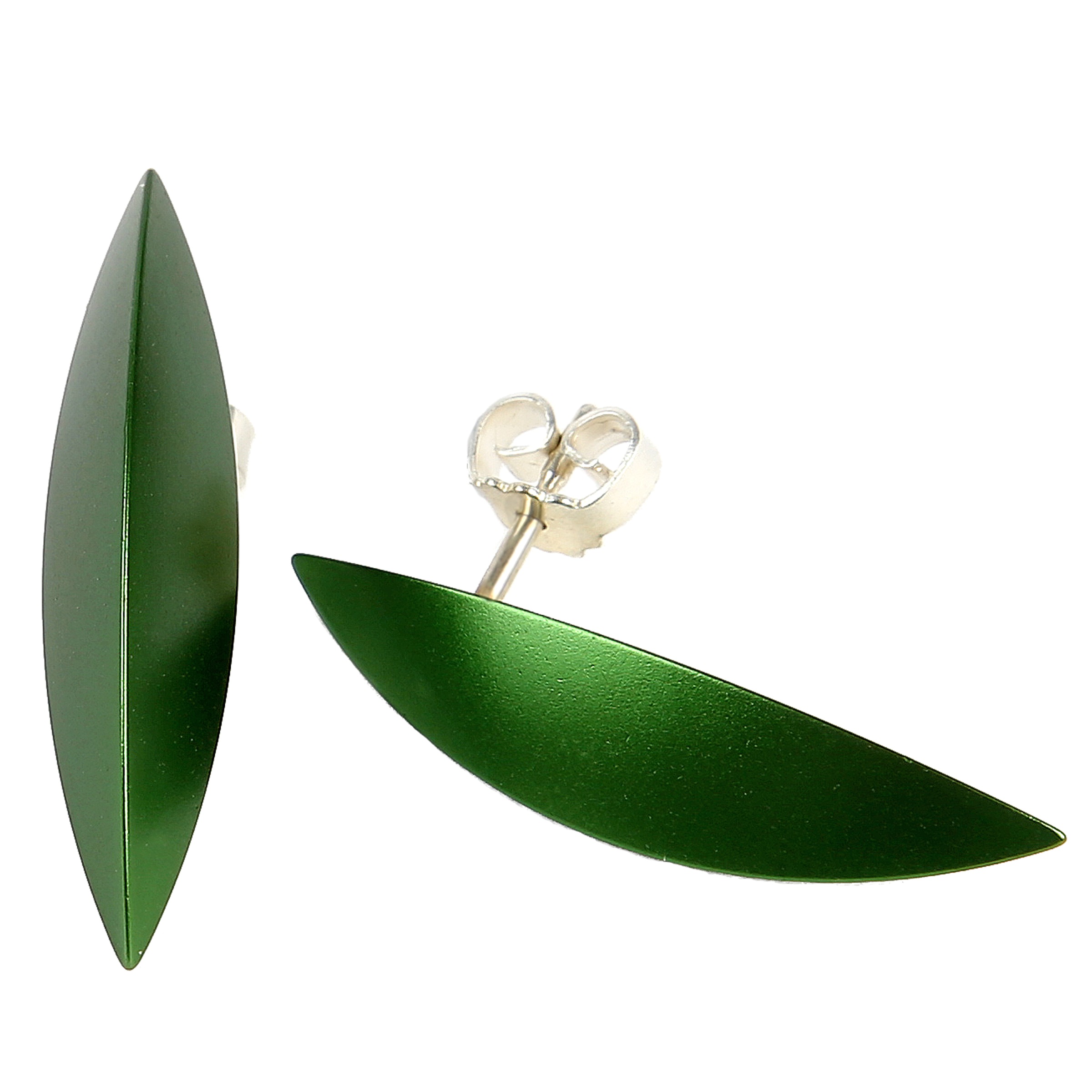 DEMARIE Paar Ohrstecker »eloxiertes Aluminium« hellgrün