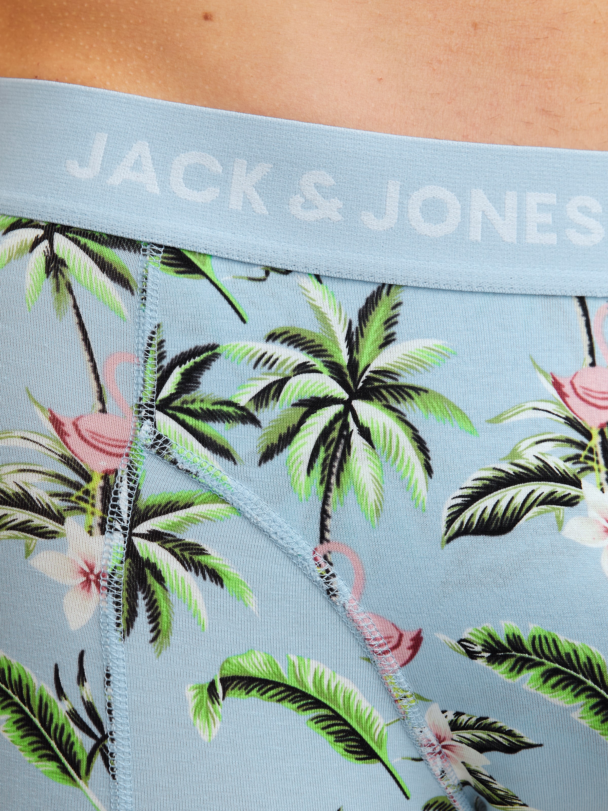 Jack & Jones Trunk »JACFLOWER BIRD TRUNKS 3 PACK SN«, (3 St.), mit Logo Schriftzug