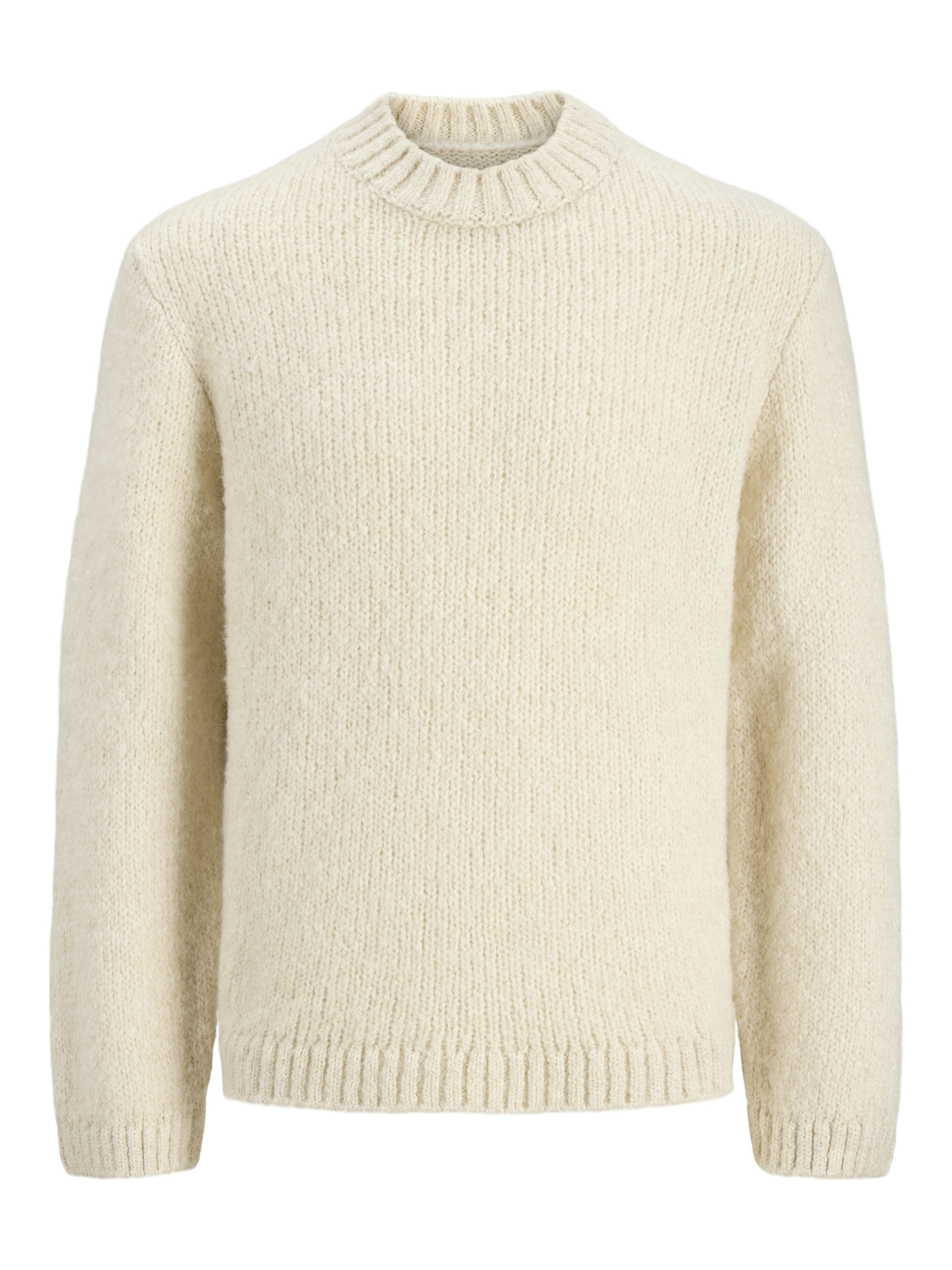 Jack & Jones Rundhalspullover »JORSALAMANCO KNIT CREW NECK« Materialmix, regular fit