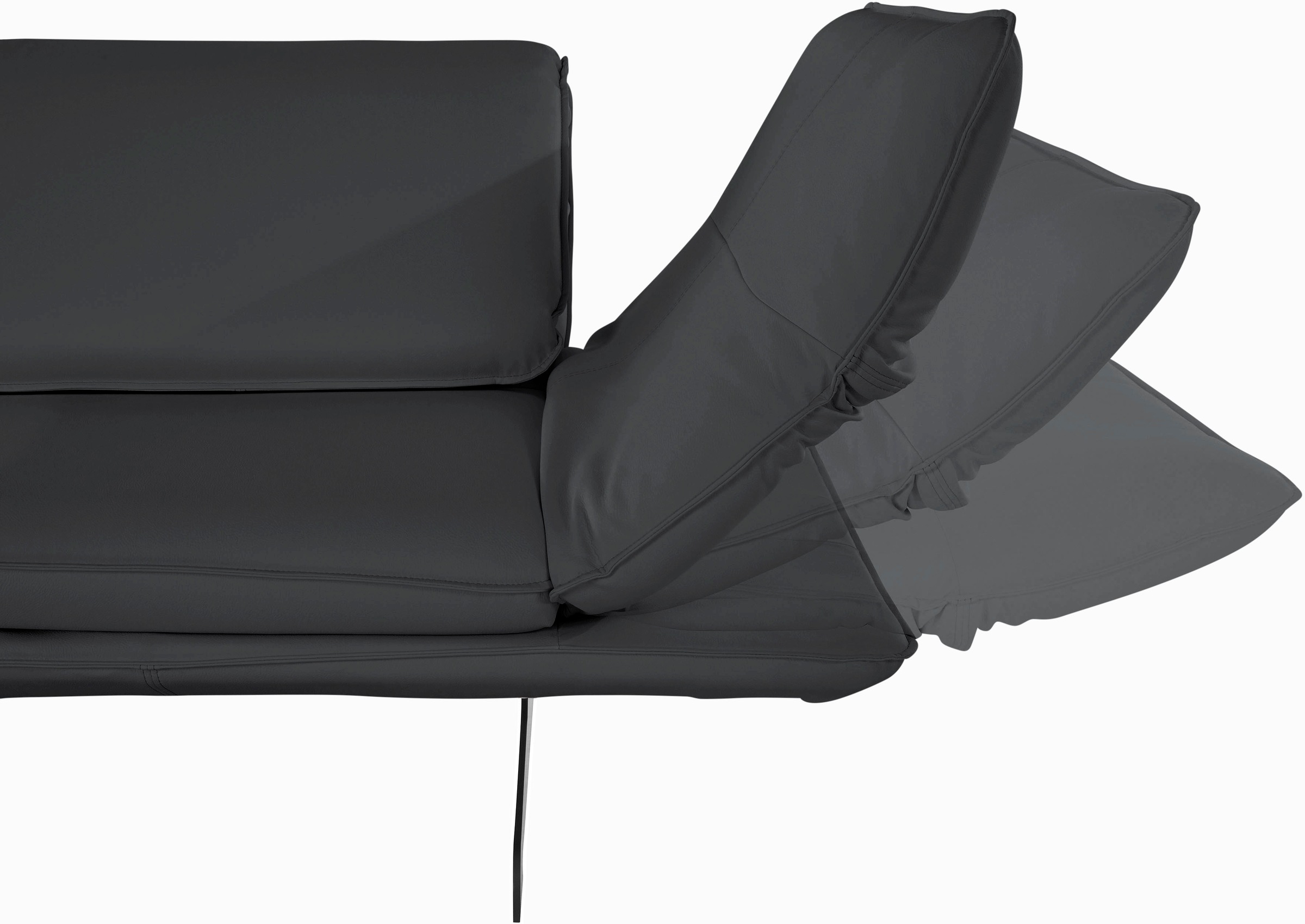 DOMO collection 2,5-Sitzer »New York«, wahlweise mit Arm- und Rückenfunktion,  mit Kufenfüßen online kaufen