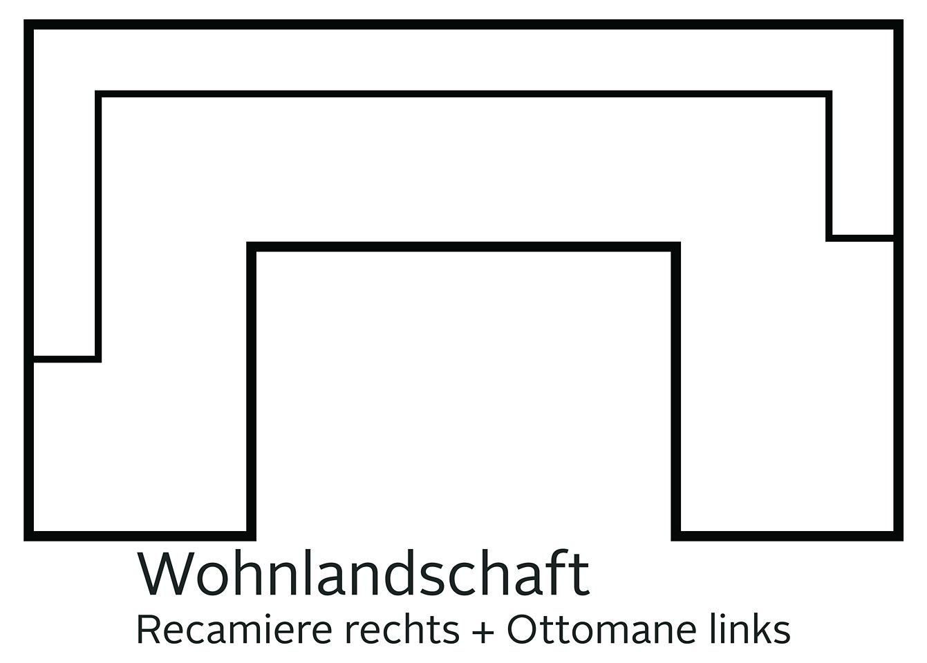 DOMO collection Wohnlandschaft »Star U-Form«, wahlweise mit Bettfunktion
