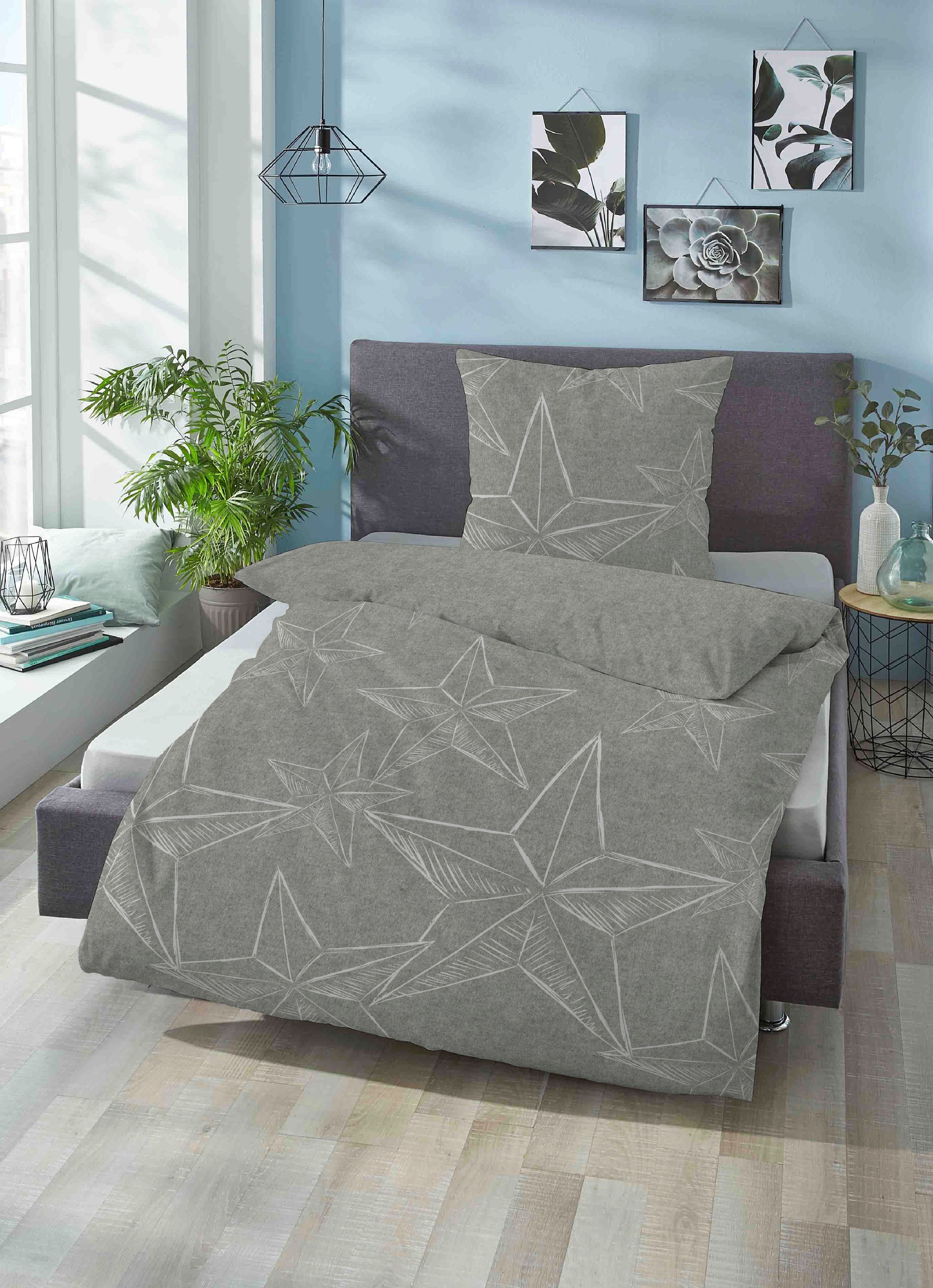 Biberna Bettwäsche »Alexander in Gr. 135x200 oder 155x220 cm«, Flanell kusc günstig online kaufen
