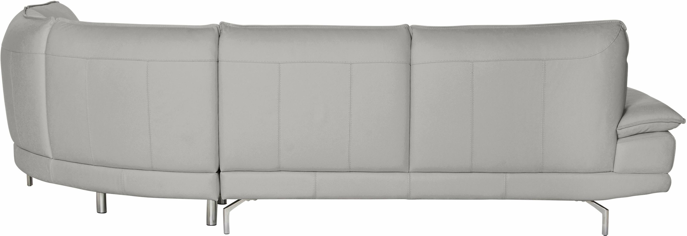 CALIA ITALIA Ecksofa »Dave, italienisches Designsofa L-Form, erstklassiger Sitzkomfort«, Ottomane wahlweise links oder rechts, in zwei tollen Lederqualitäten