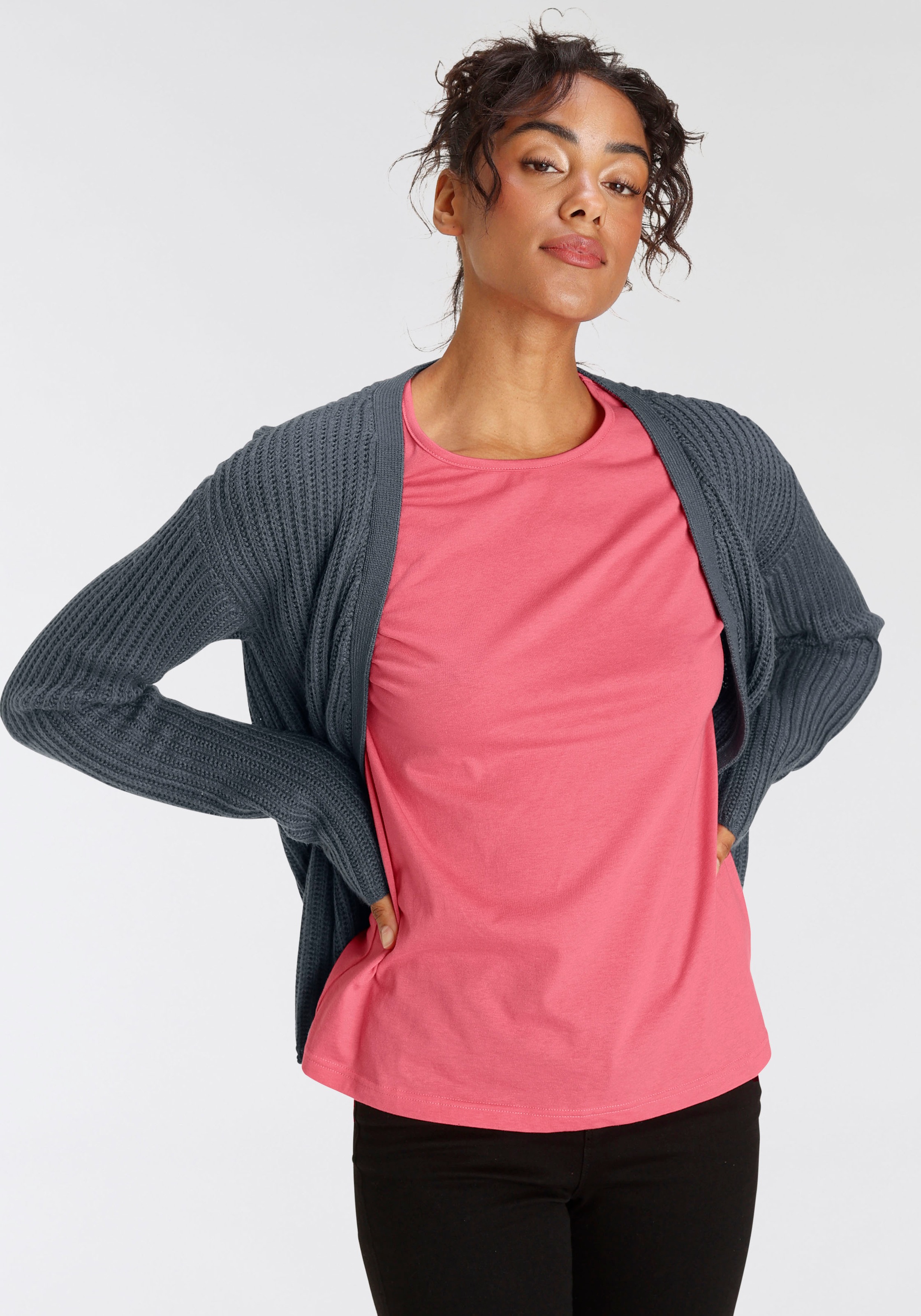 Boysen's Strickjacke, offene Form  NEUE  KOLLEKTION kaufen