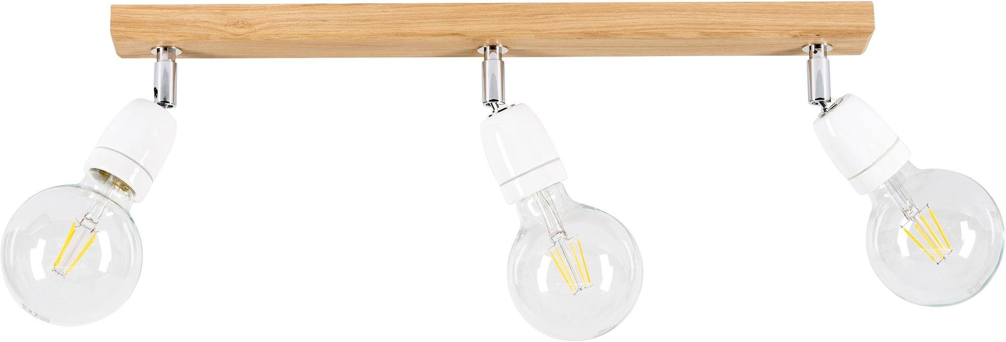 BRITOP LIGHTING Deckenleuchte »PORCIA WOOD«, 3 flammig, Leuchtmittel E27 günstig online kaufen