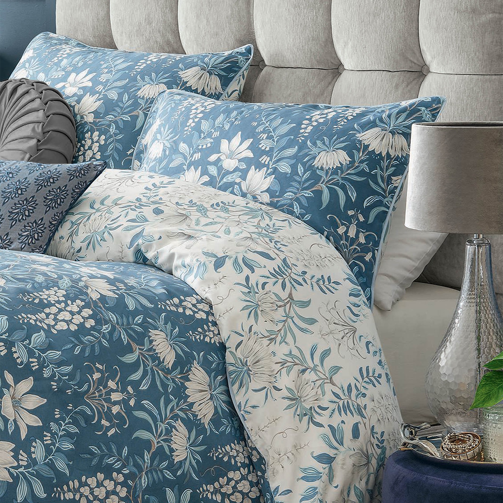 LAURA ASHLEY Bettwäsche »Baumwoll Satin« 3 tlg. tlg. günstig online kaufen