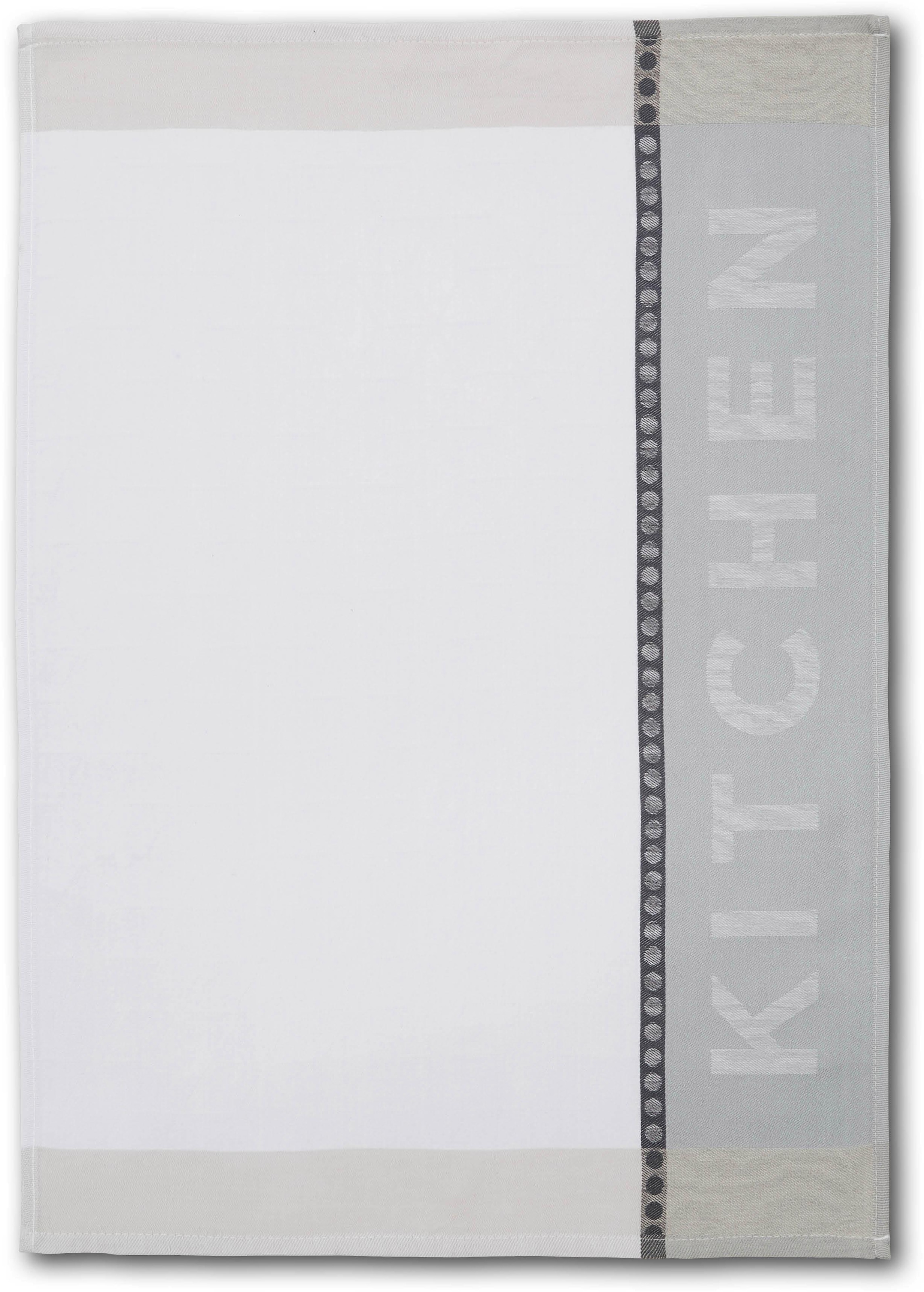 Dyckhoff Geschirrtuch »HOME / KITCHEN«, (Set, 6 tlg.), mit zwei verschiedenen Motiven