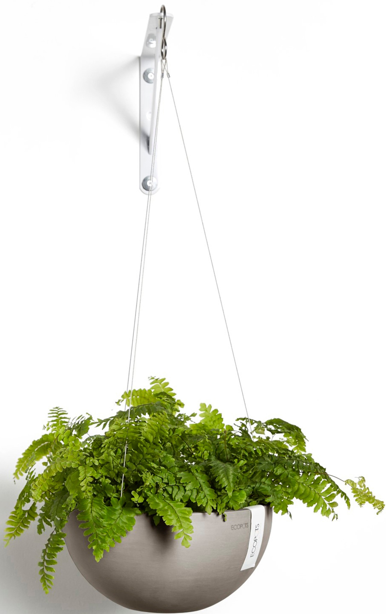 ECOPOTS Blumentopf »Brussels hängend 27 Taupe« für innen und außen: frostsicher, bruchsicher und lichtbeständig