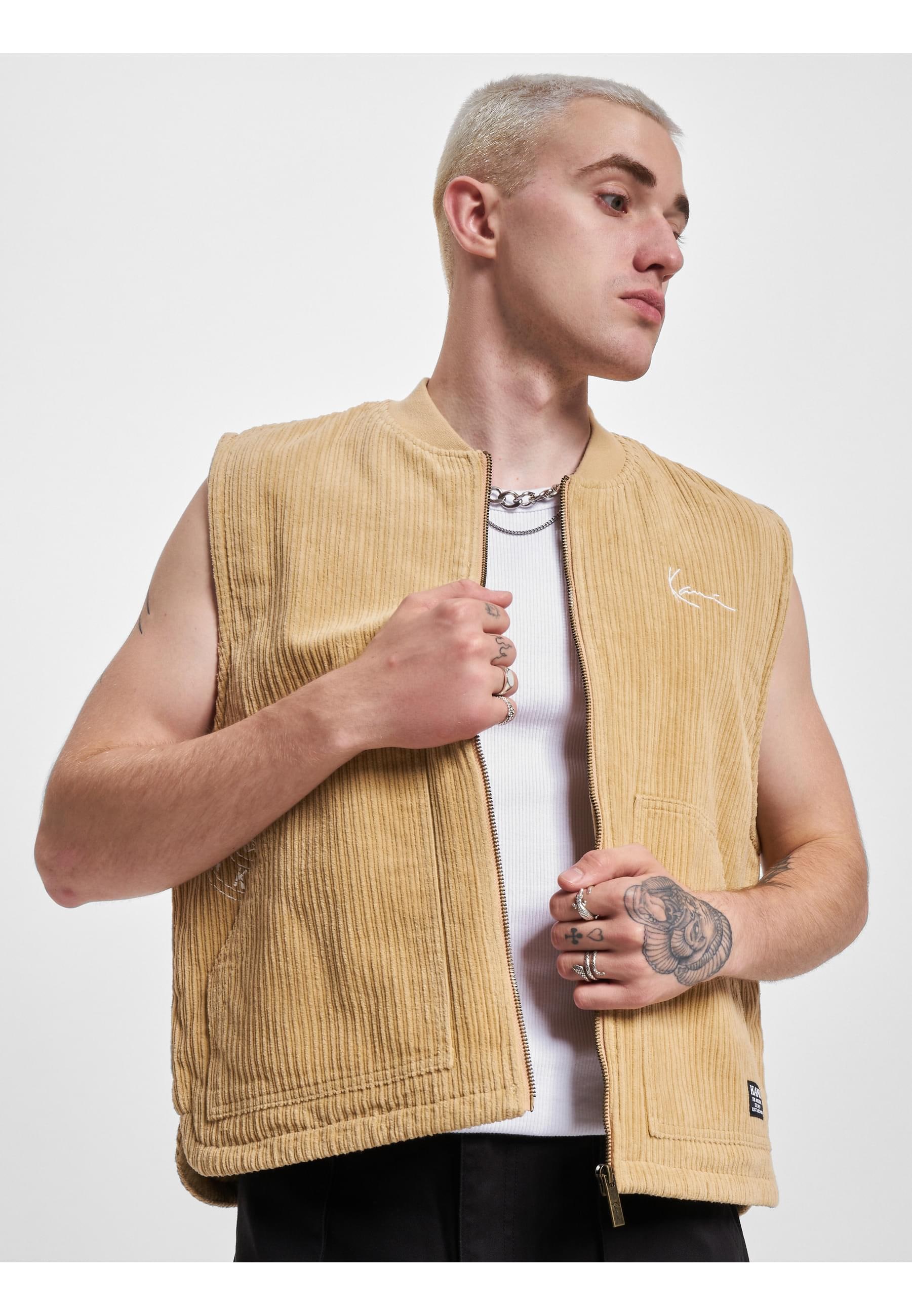 Karl Kani Steppweste »Karl Kani Herren KU233-006-1 KK Chest Signature Corduroy Vest« 1 Stk.