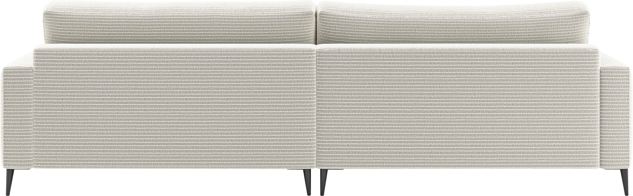 INOSIGN Ecksofa »Downtown, B/T/H: 272/190/84 cm L-Form«, weicher Sitzkomfort auch in Cord und Bouclé, incl. Zierkissen