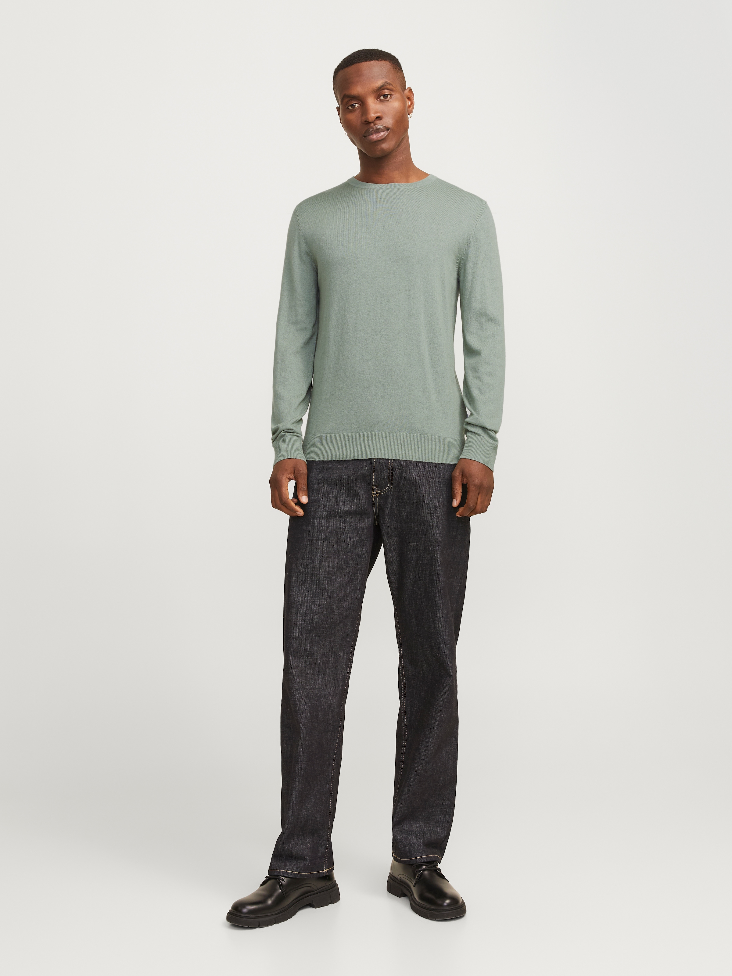 Jack & Jones Strickpullover »JJEEMIL KNIT CREW NECK NOOS«, mit Rundhalsausschnitt