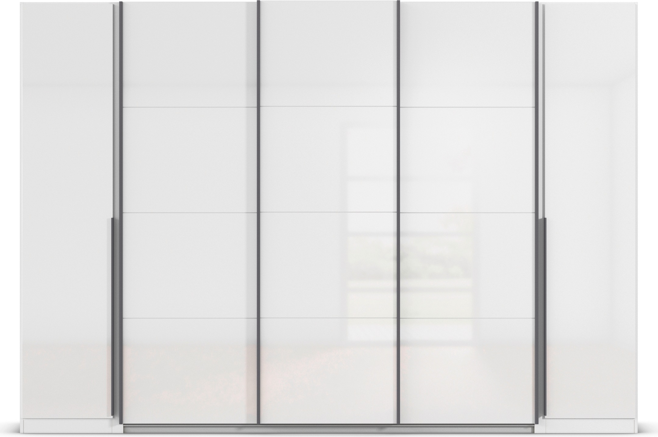 rauch Schwebetürenschrank »Agordo«, (im angesagten Mix aus Dreh- und Schwebetüren), optional mit Spiegel und zwei Griff-Farben MADE IN GERMANY