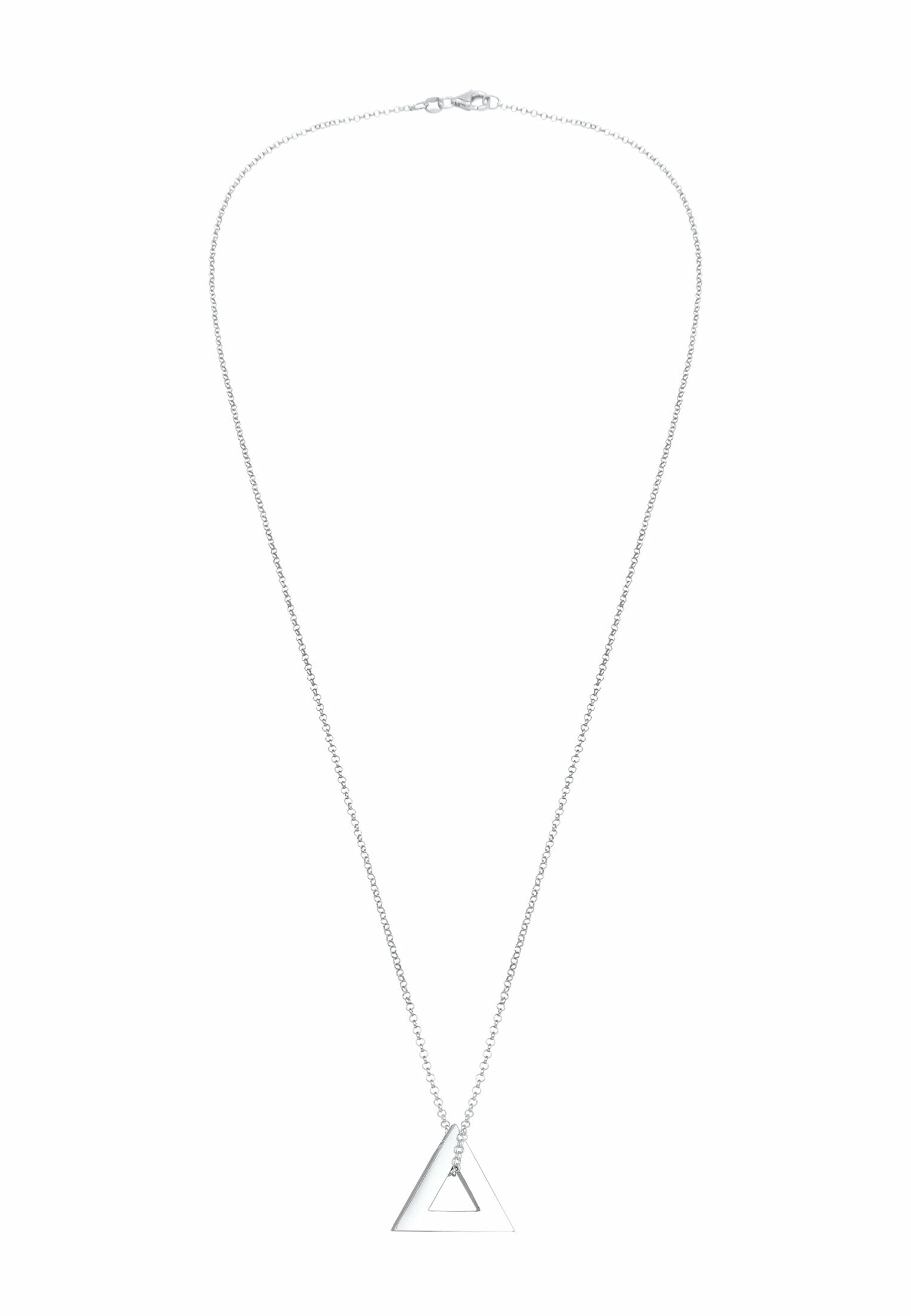 Kuzzoi Kette mit Anhänger »Herren Erbskette Dreieck Triangle 925 Silber«