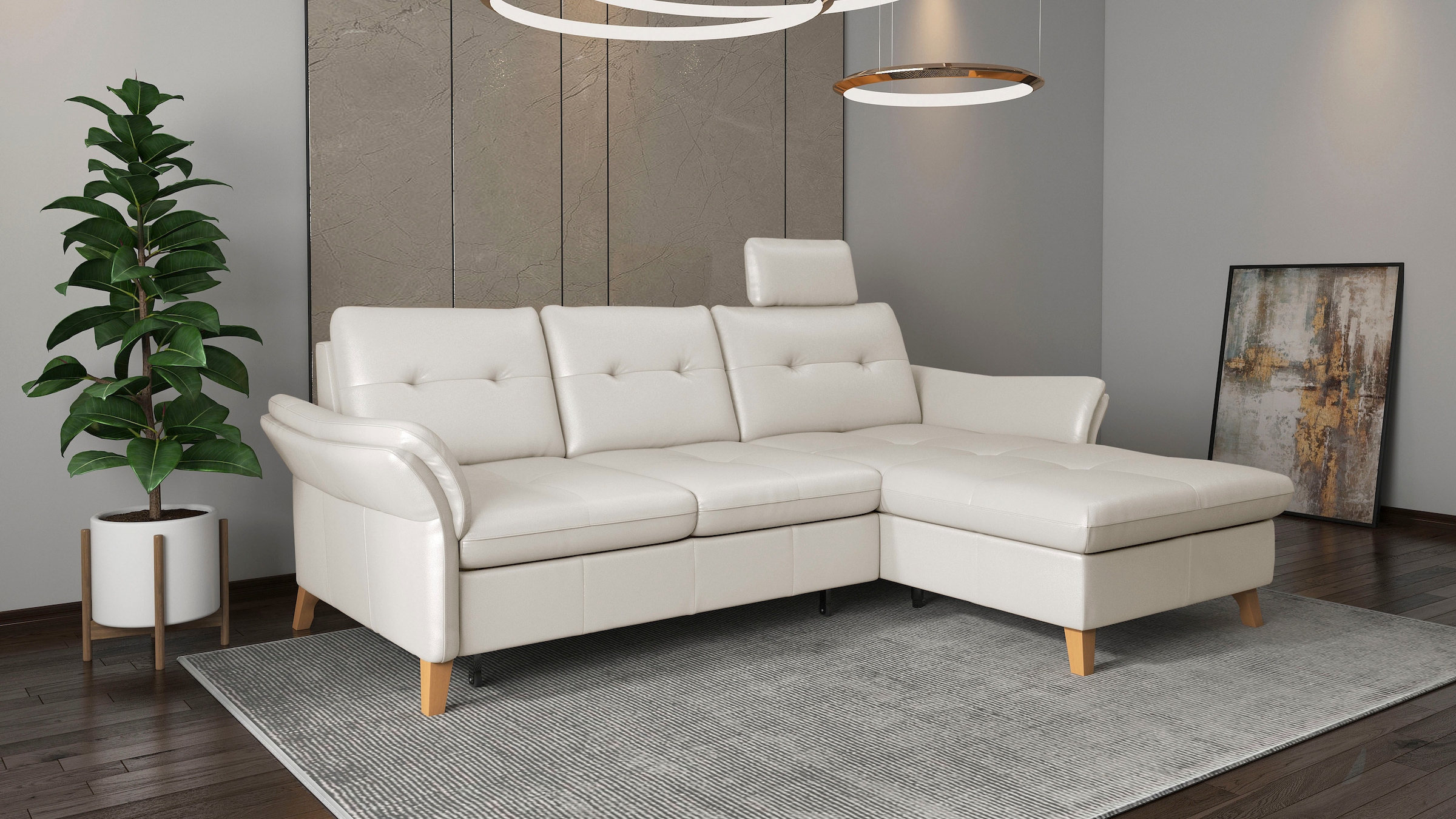 sit&more Ecksofa »Göteborg«, Sitztiefenverstellung und Federkern, wahlweise günstig online kaufen