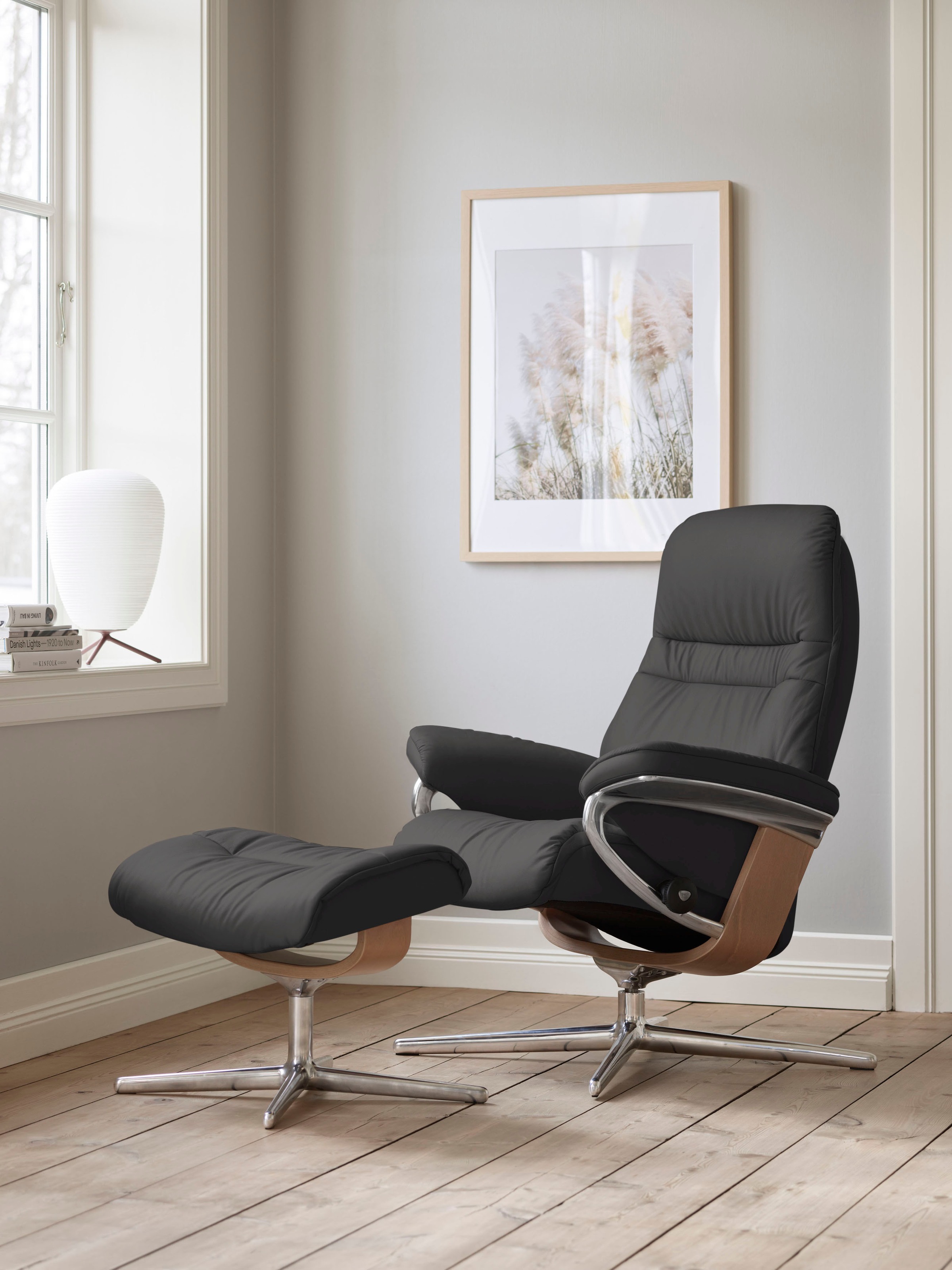 Stressless® Relaxsessel »Sunrise«, (Set, Relaxsessel mit Hocker), mit Hocke günstig online kaufen