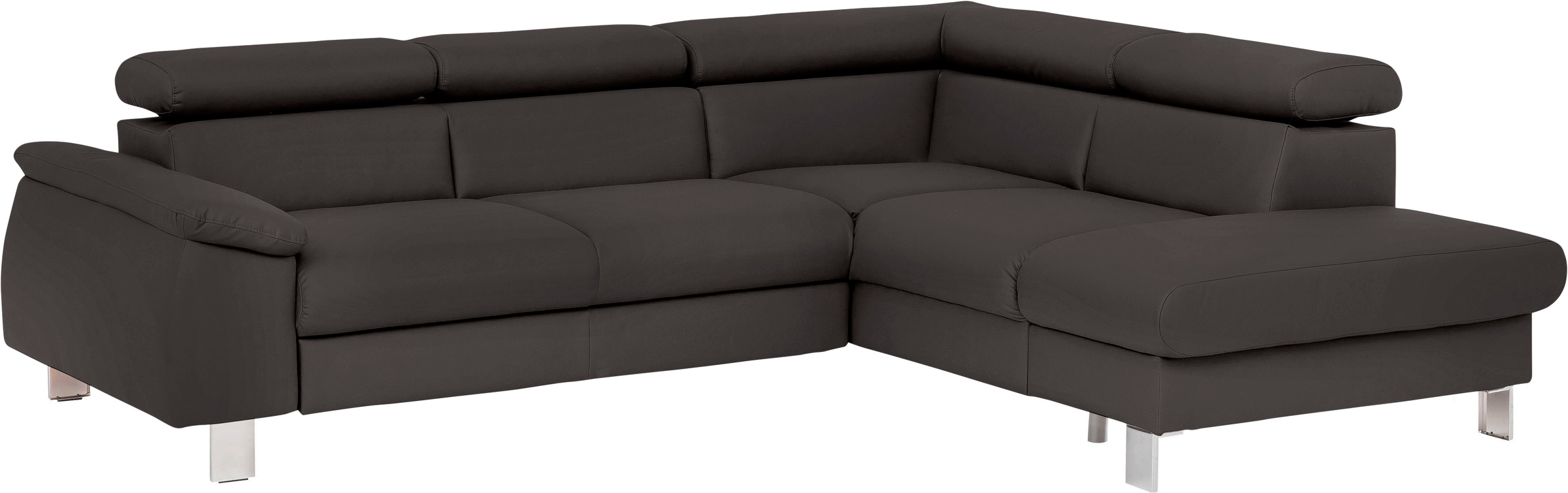 COTTA Ecksofa »Komaris L-Form, B: 249 cm« mit Kopfteilverstellung, optional günstig online kaufen
