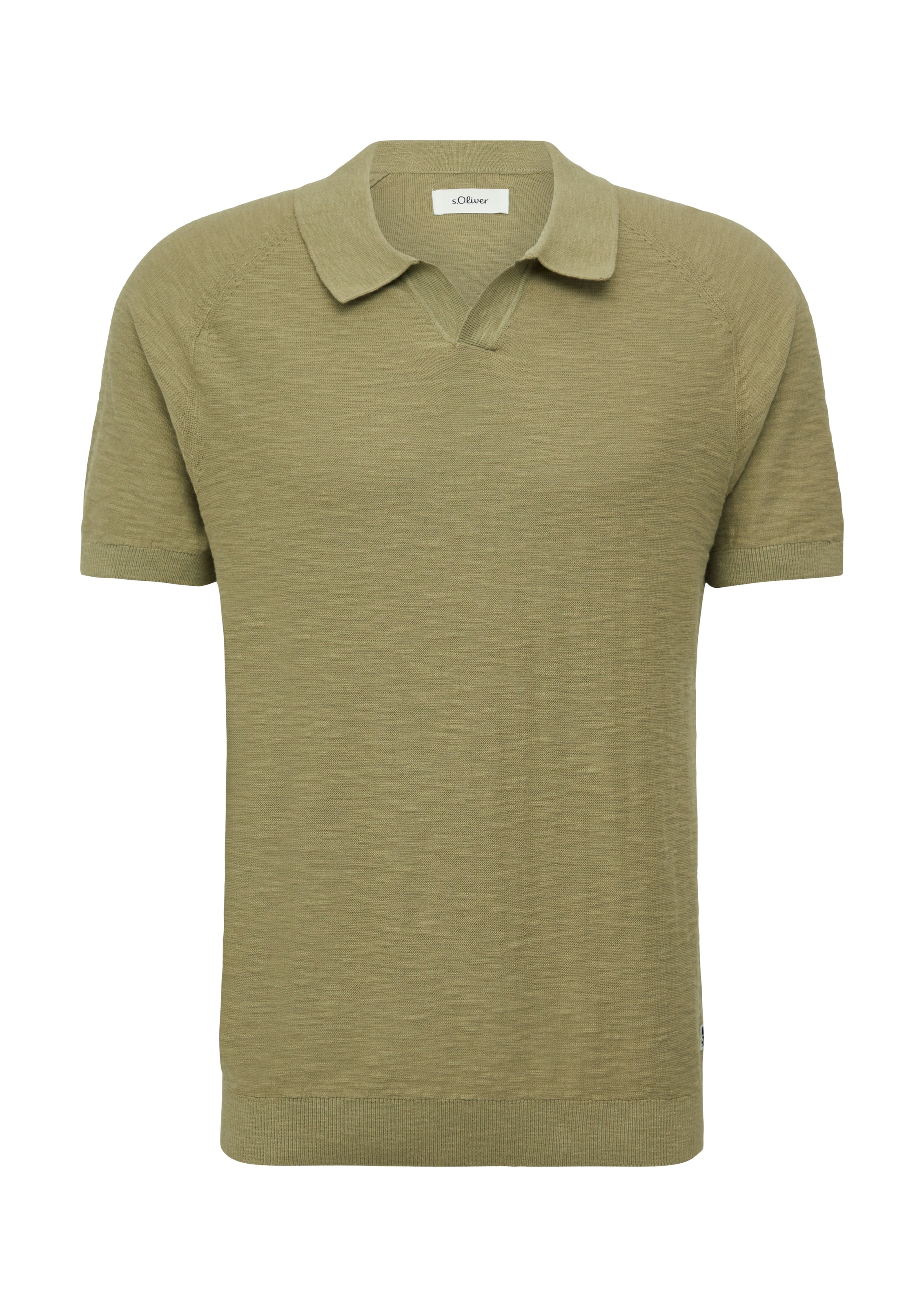 s.Oliver Poloshirt, mit Strick Muster