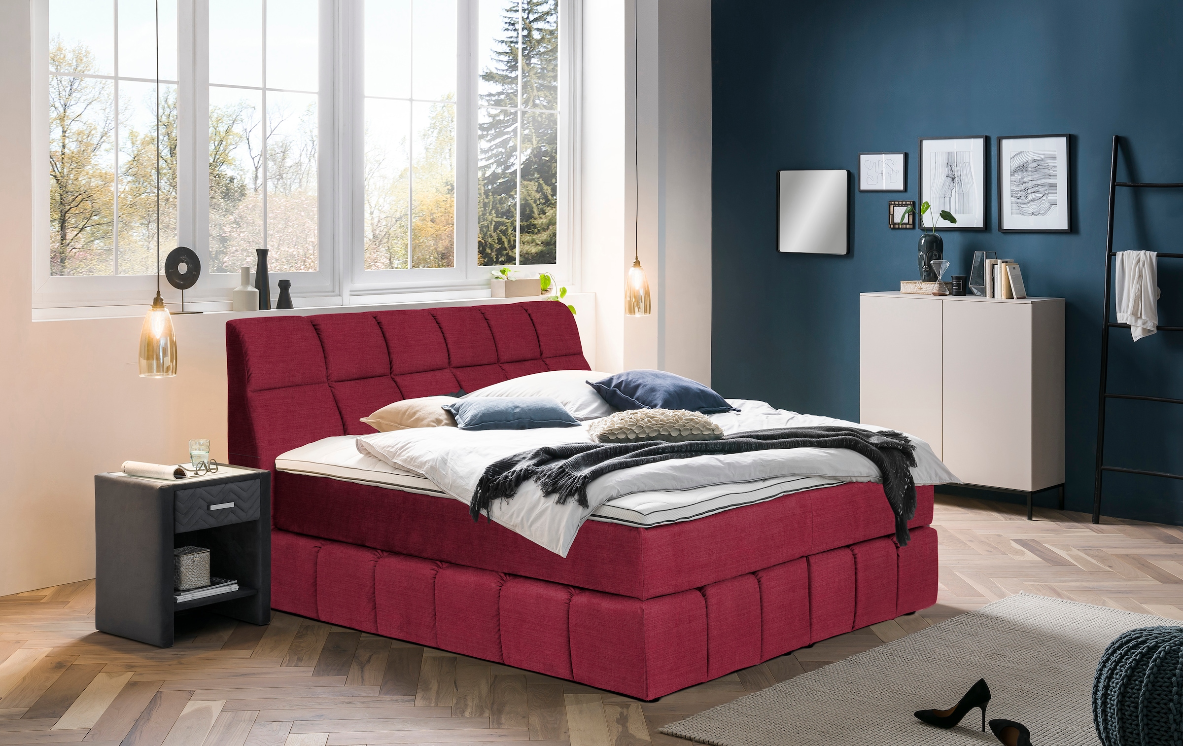 Home affaire Boxspringbett »Paxton« Neue Toppervarianten!