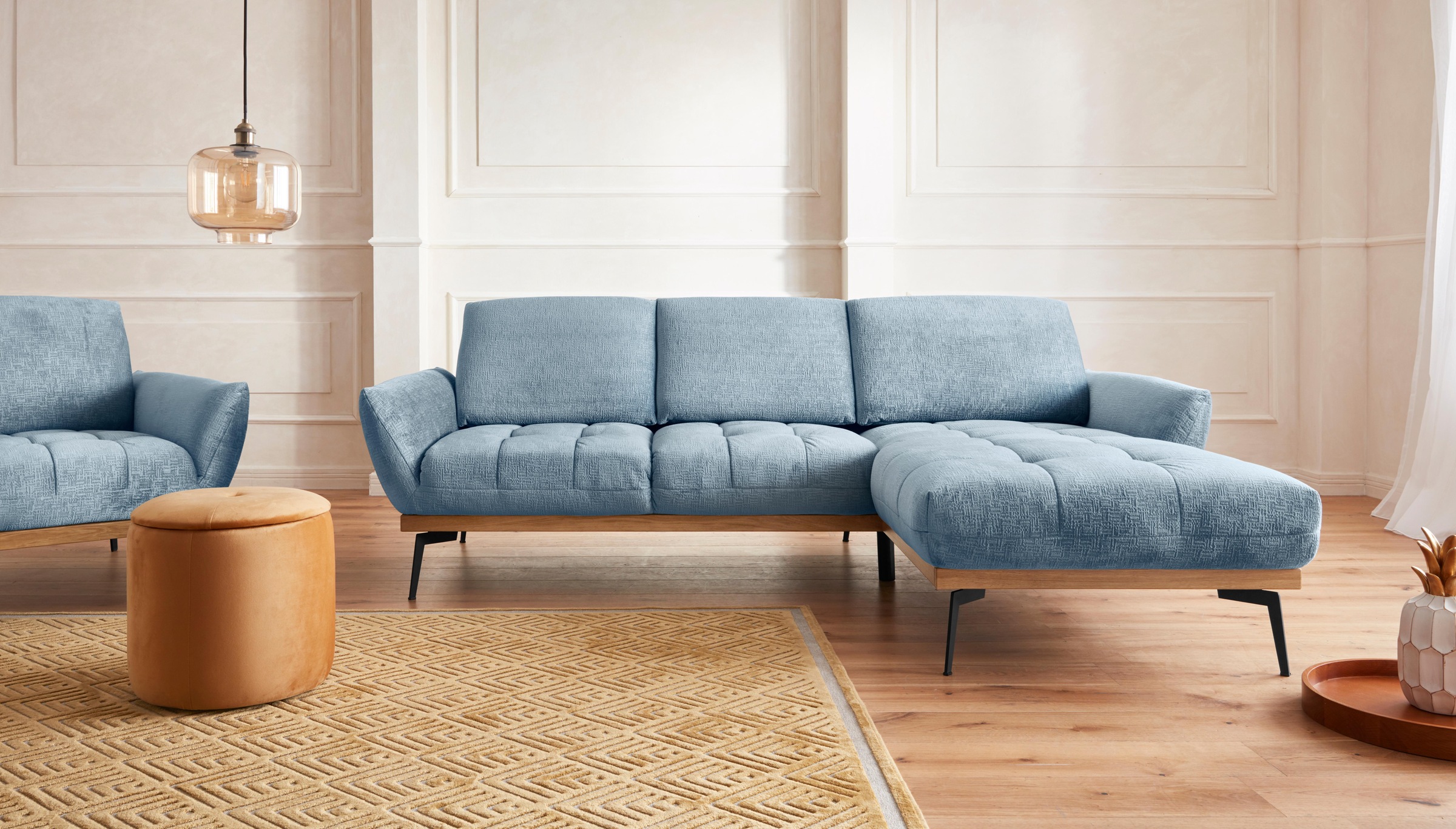 Guido Maria Kretschmer Home&Living Ecksofa »Palíc, inkl. Rückenverstellung, günstig online kaufen