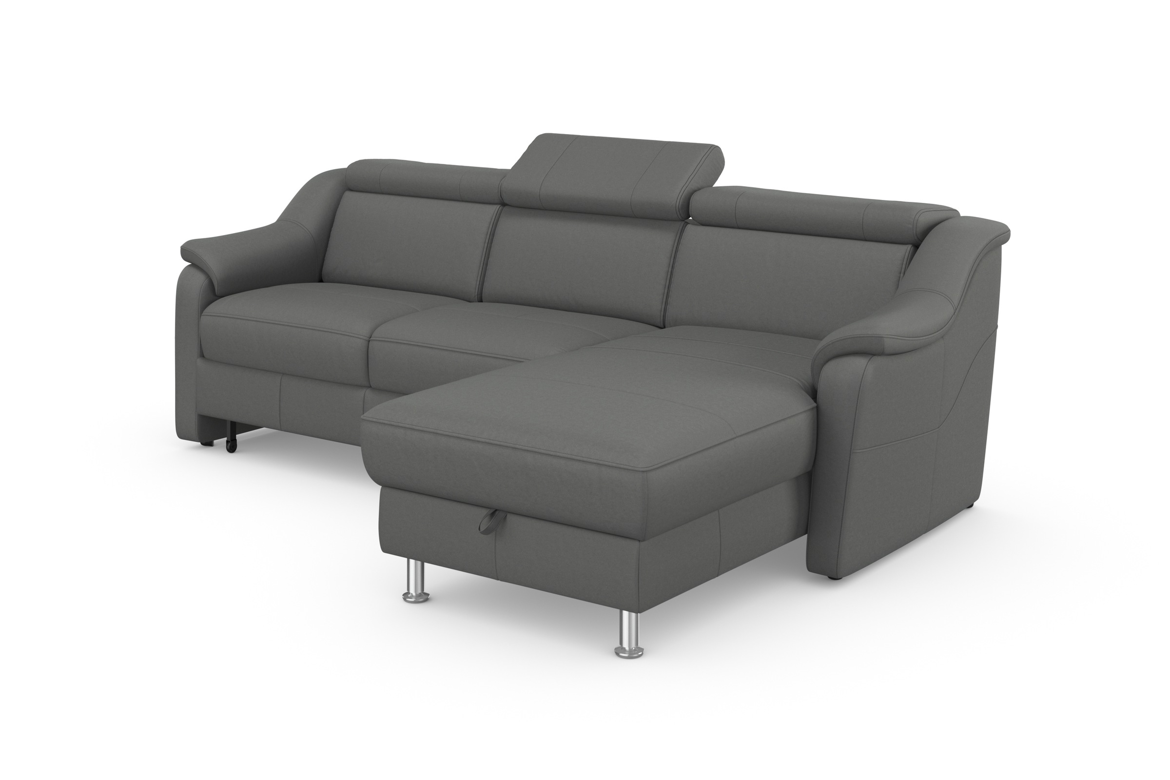 sit&more Ecksofa »Freetown L-Form«, inklusive Kopfteilverstellung und komfortablem Federkern