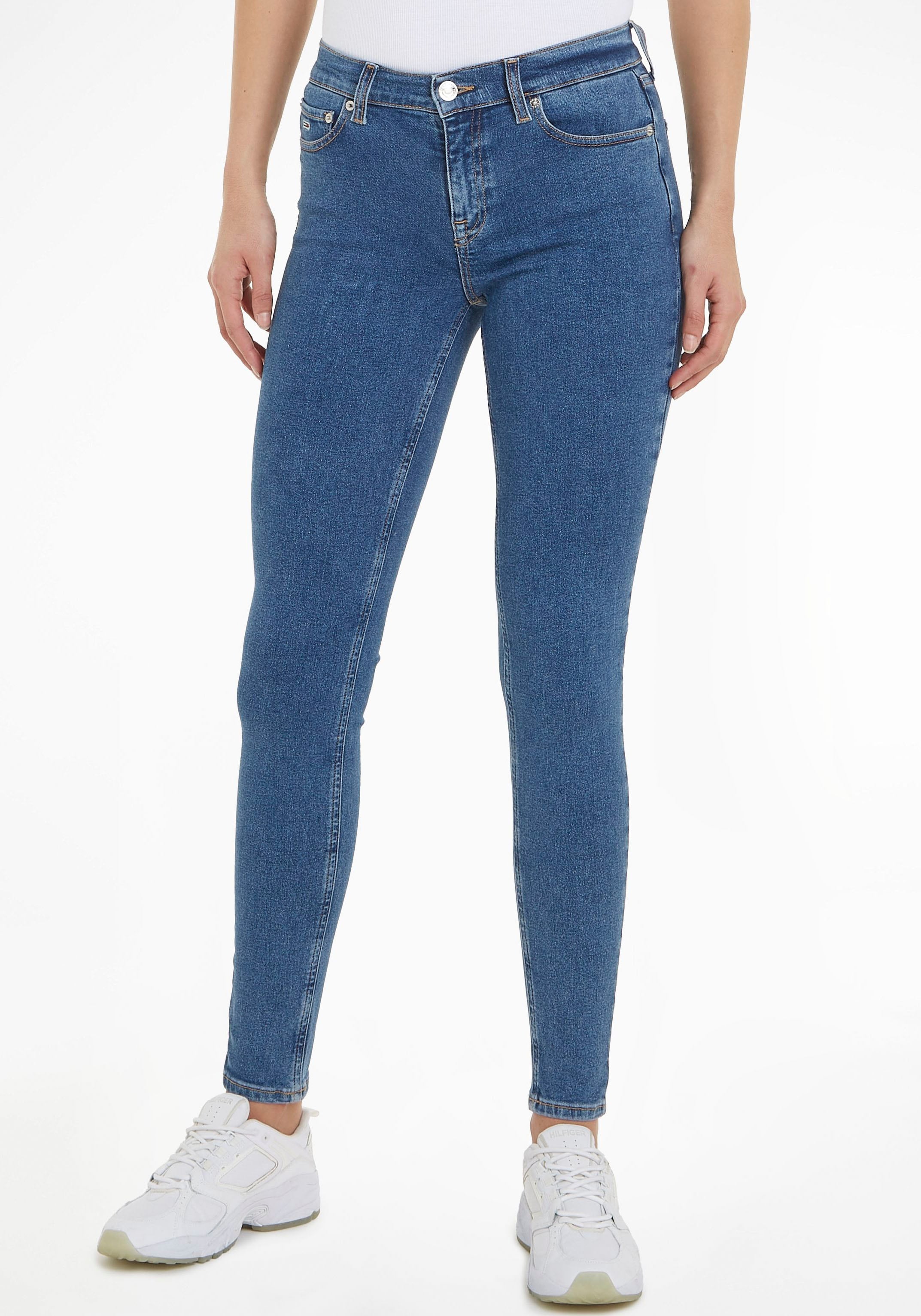 Tommy Jeans Bequeme Jeans »Nora«, mit Ledermarkenlabel online bei | Straight-Fit Jeans