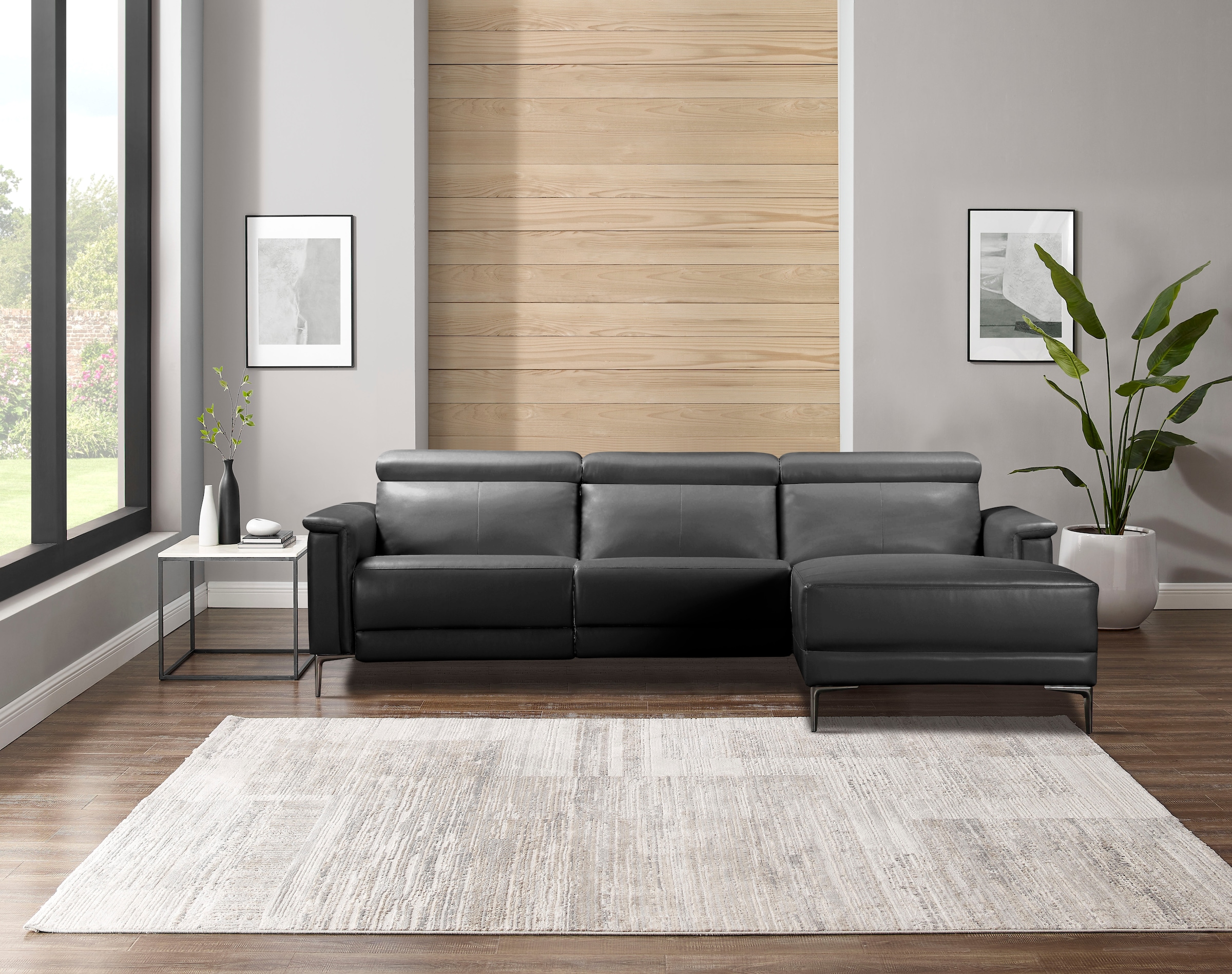 Places of Style Ecksofa Lund, L-Form, 261cm, mit man. o. elektr. Relaxfunkt günstig online kaufen