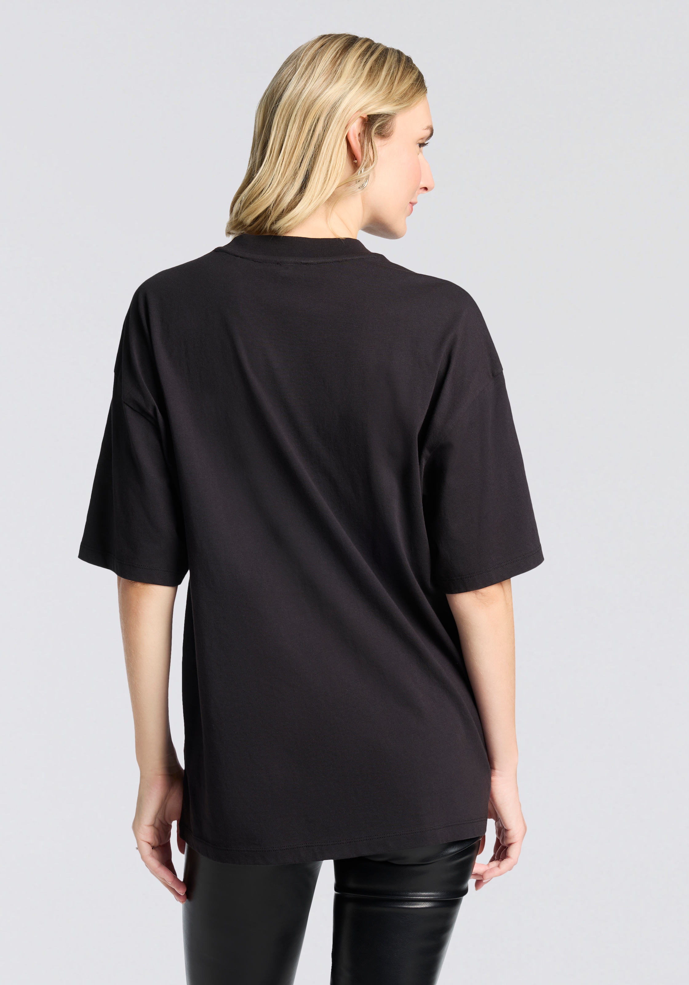 HUGO Blue Print-Shirt »Oversized Tee« im Anime Design