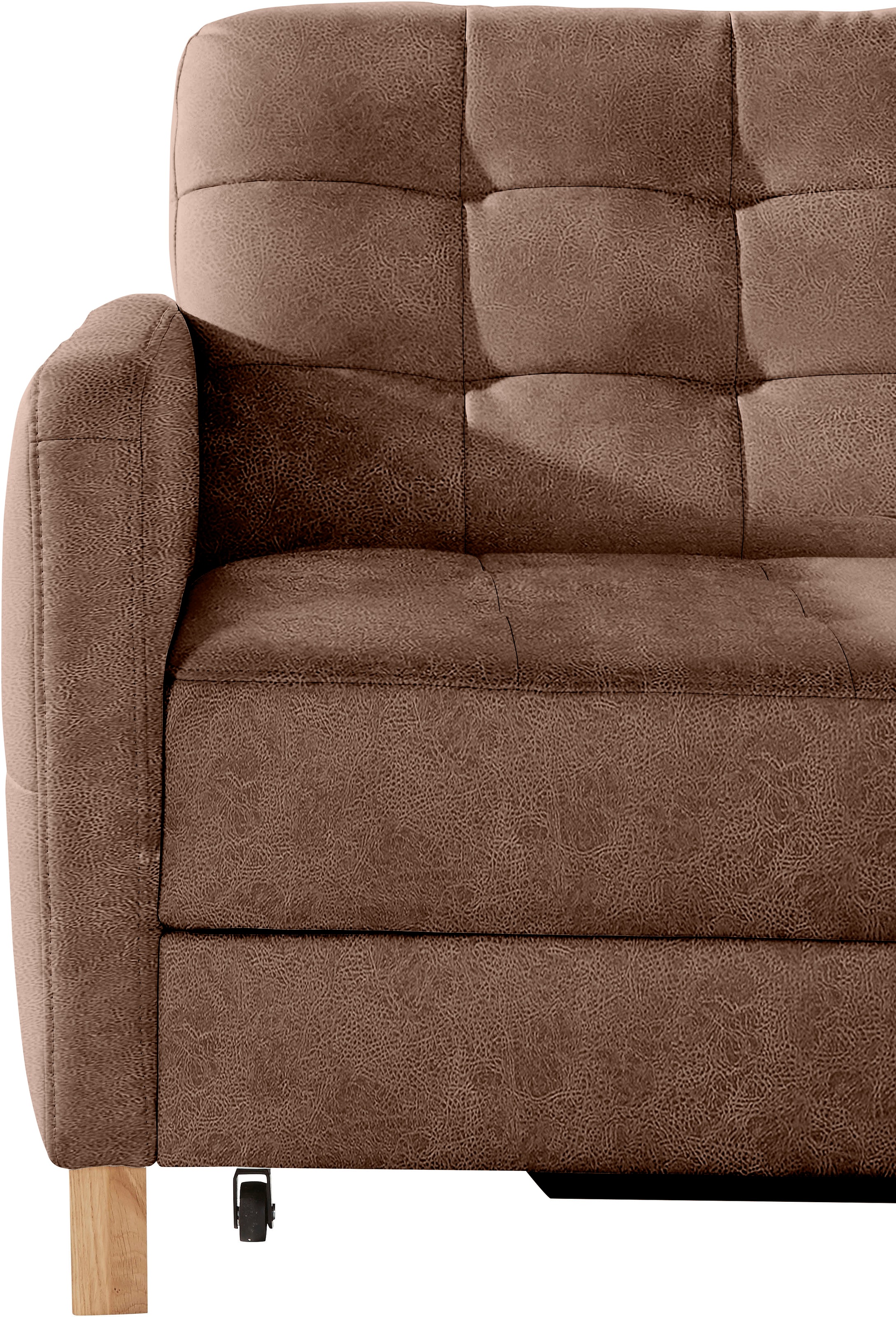 exxpo - sofa fashion Ecksofa »Elio, kompakt und komfortabel, bequem und zeitloses Design, L-Form«, wahlweise mit Bettfunktion