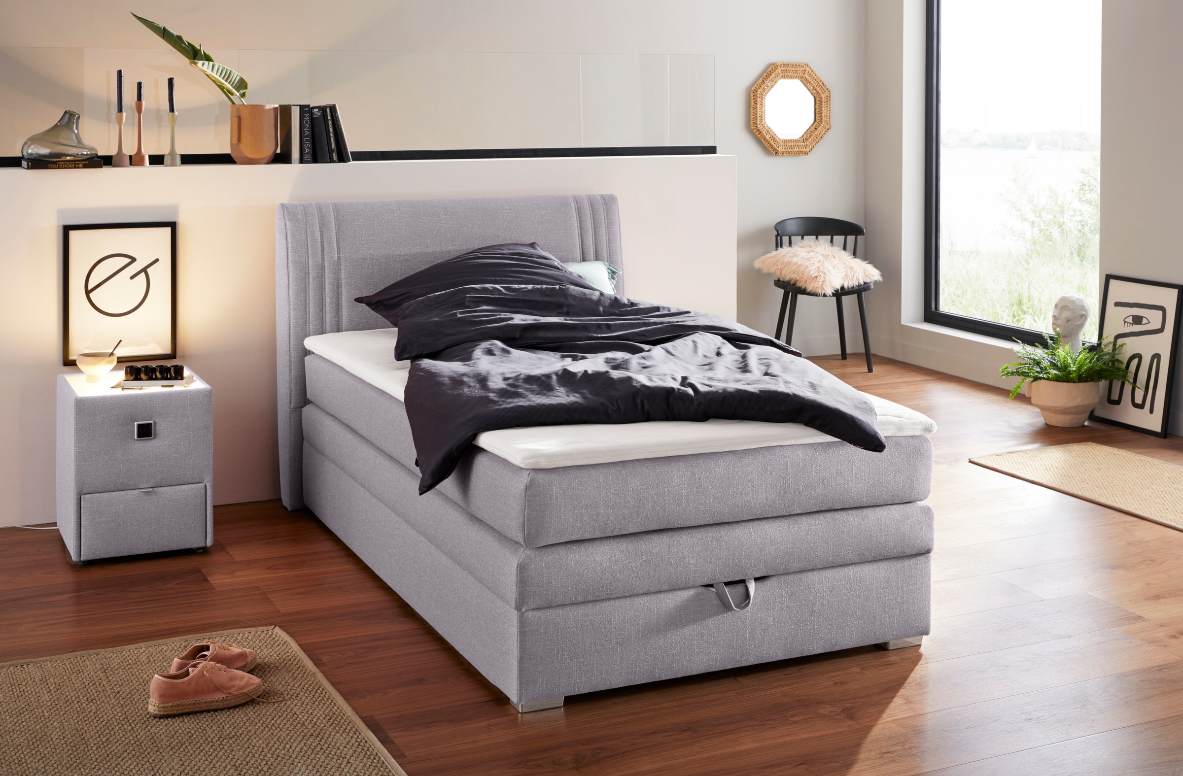 Jockenhöfer Gruppe Boxspringbett Amira, mit Bettkasten und Topper günstig online kaufen