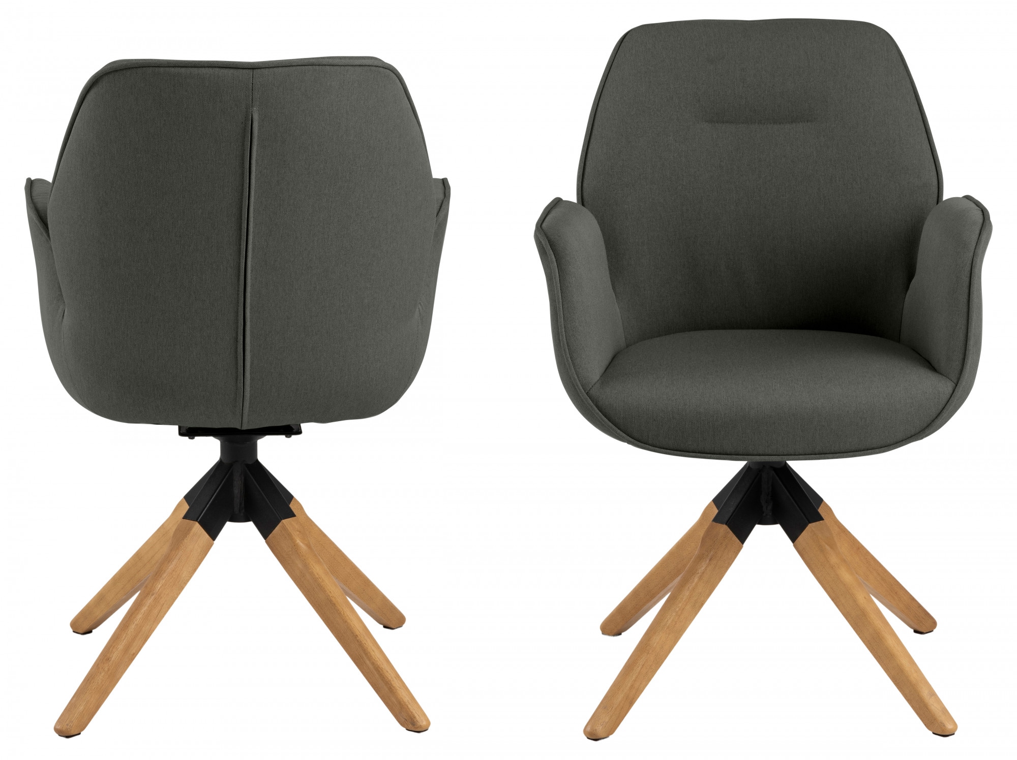 ACTONA GROUP Esszimmerstuhl »Alma« () 1 Stk.mit eleganten Kedern, Drehstuhl günstig online kaufen