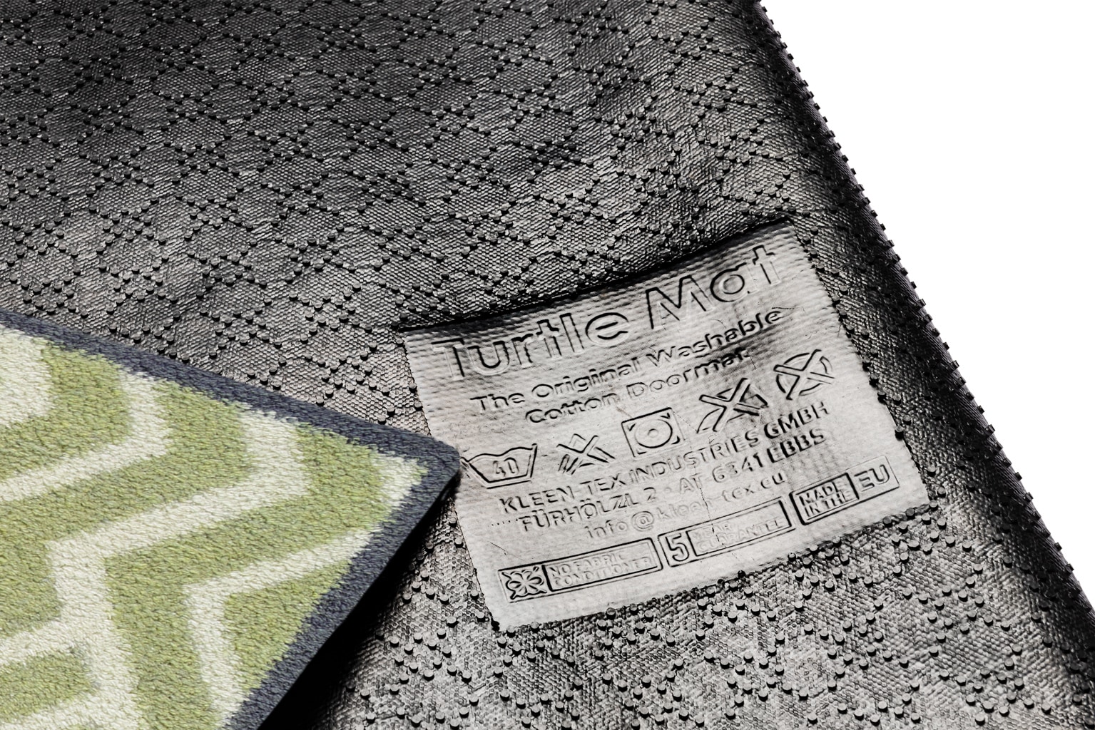 Turtle Mat Fußmatte »Herringbone Green«, rechteckig, 9 mm Höhe