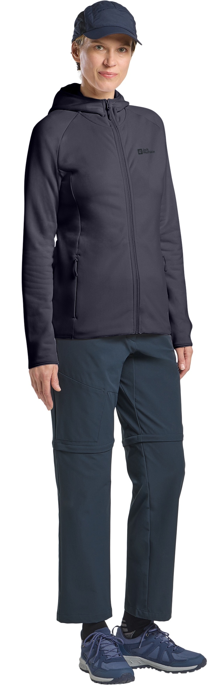 Jack Wolfskin Fleecejacke »BAISELBERG HOODED FZ W« mit Kapuze