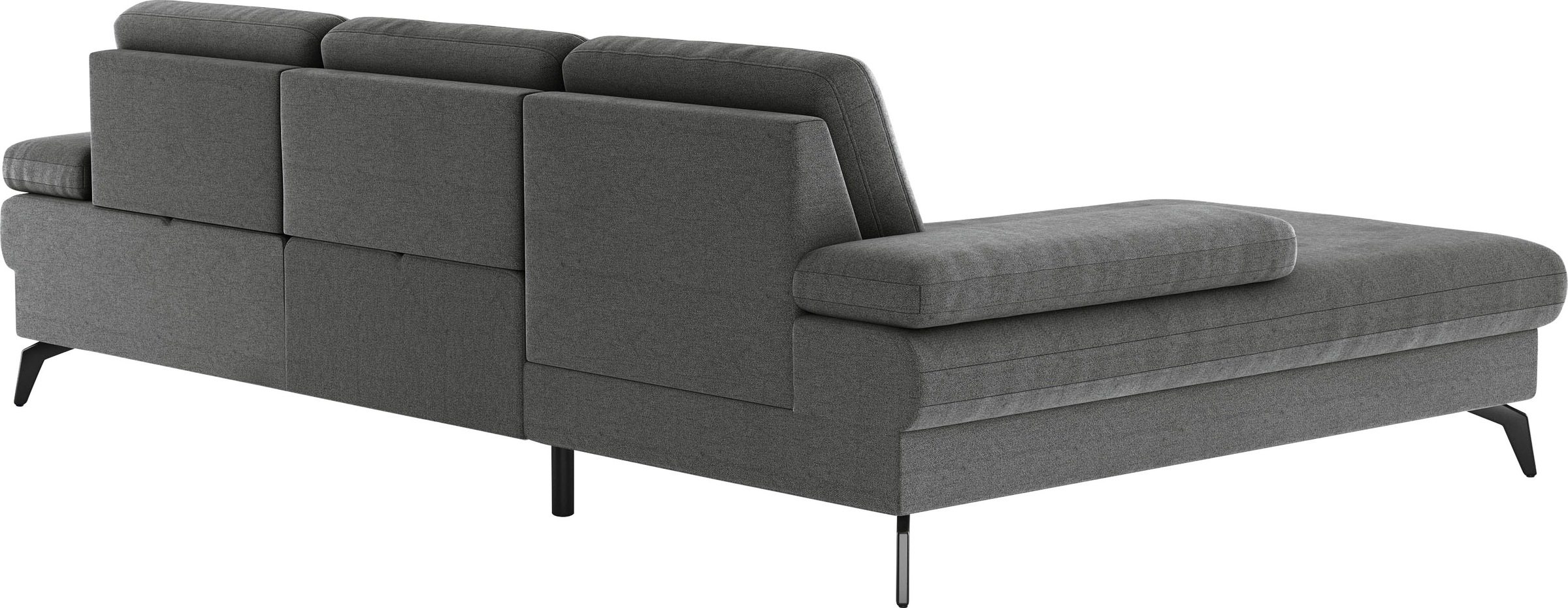 sit&more Ecksofa »Morris L-Form, inkl. Sitztiefenverstellung«, wahlweise mit Armteilverstellung, Bettfunktion & Bettkasten
