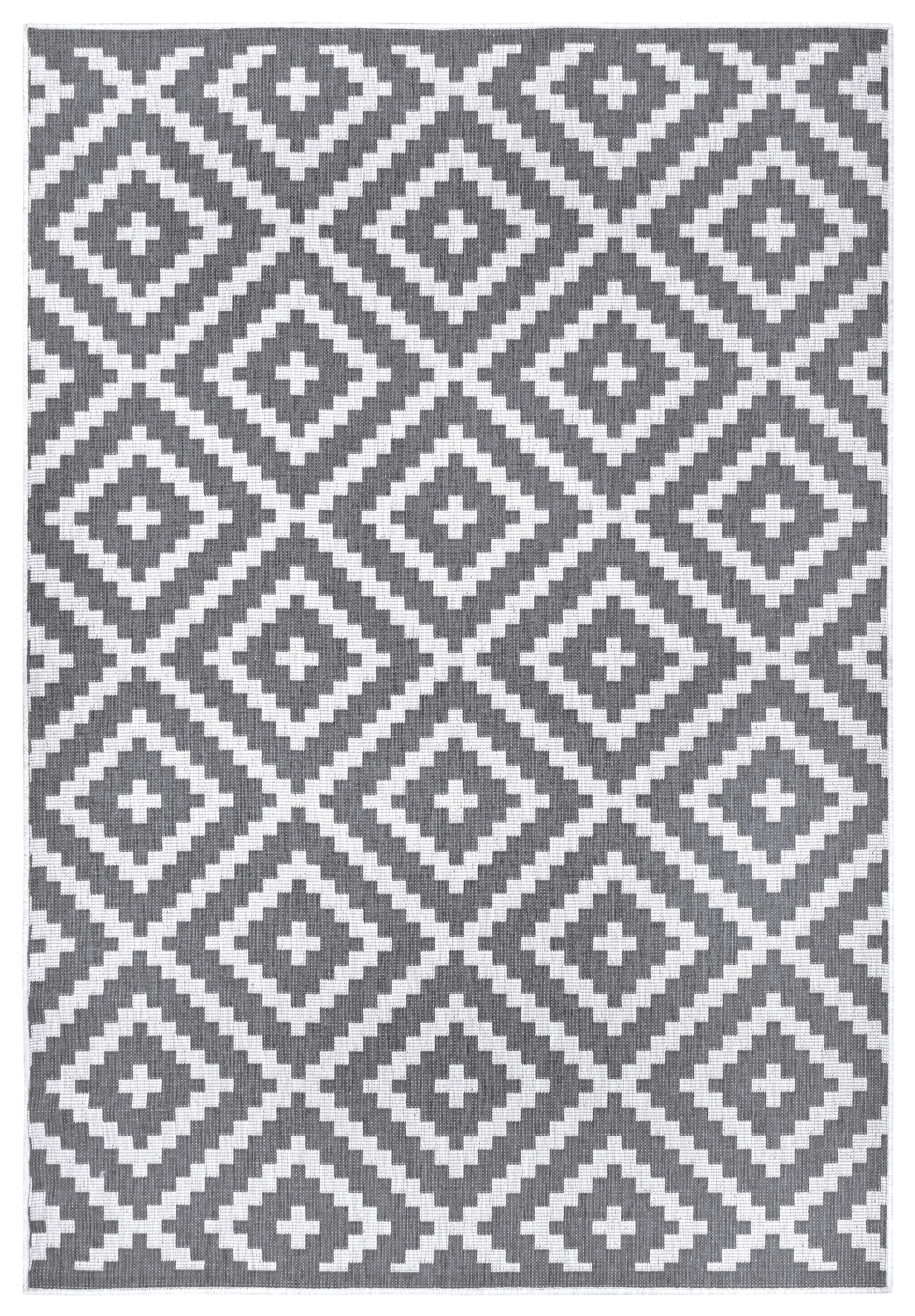 my home Teppich »Ronda Wendeteppich«, rechteckig, 5 mm Höhe, Sisal-Optik, Flachgewebe, In- und Outdoor, geometrisches Boho Design