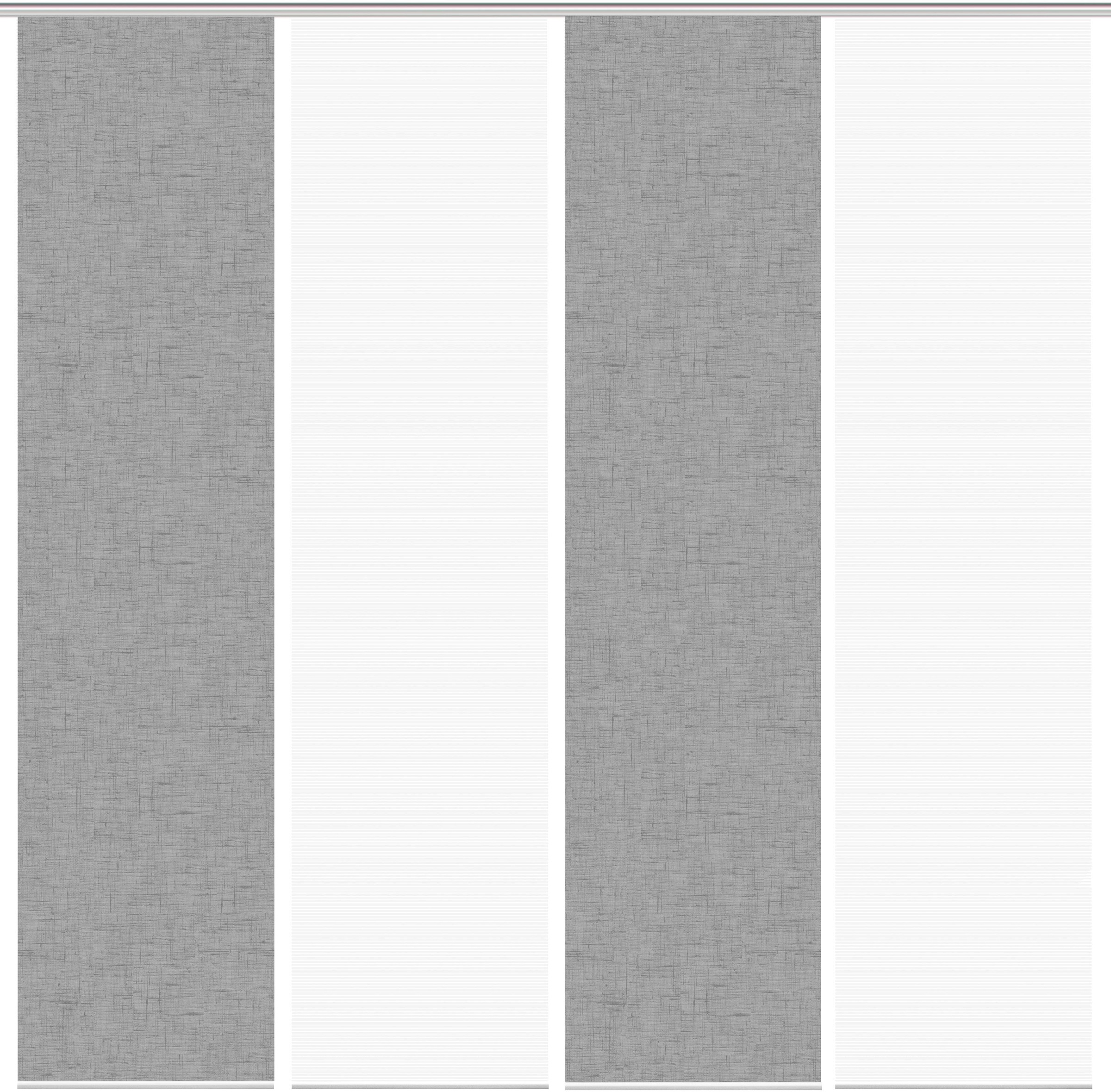 Vision S Schiebegardine »PIVE 4er SET« Paneelwagen 4 Stk. tlg. Schiebevorhang Digidruck 4er Set PIVE