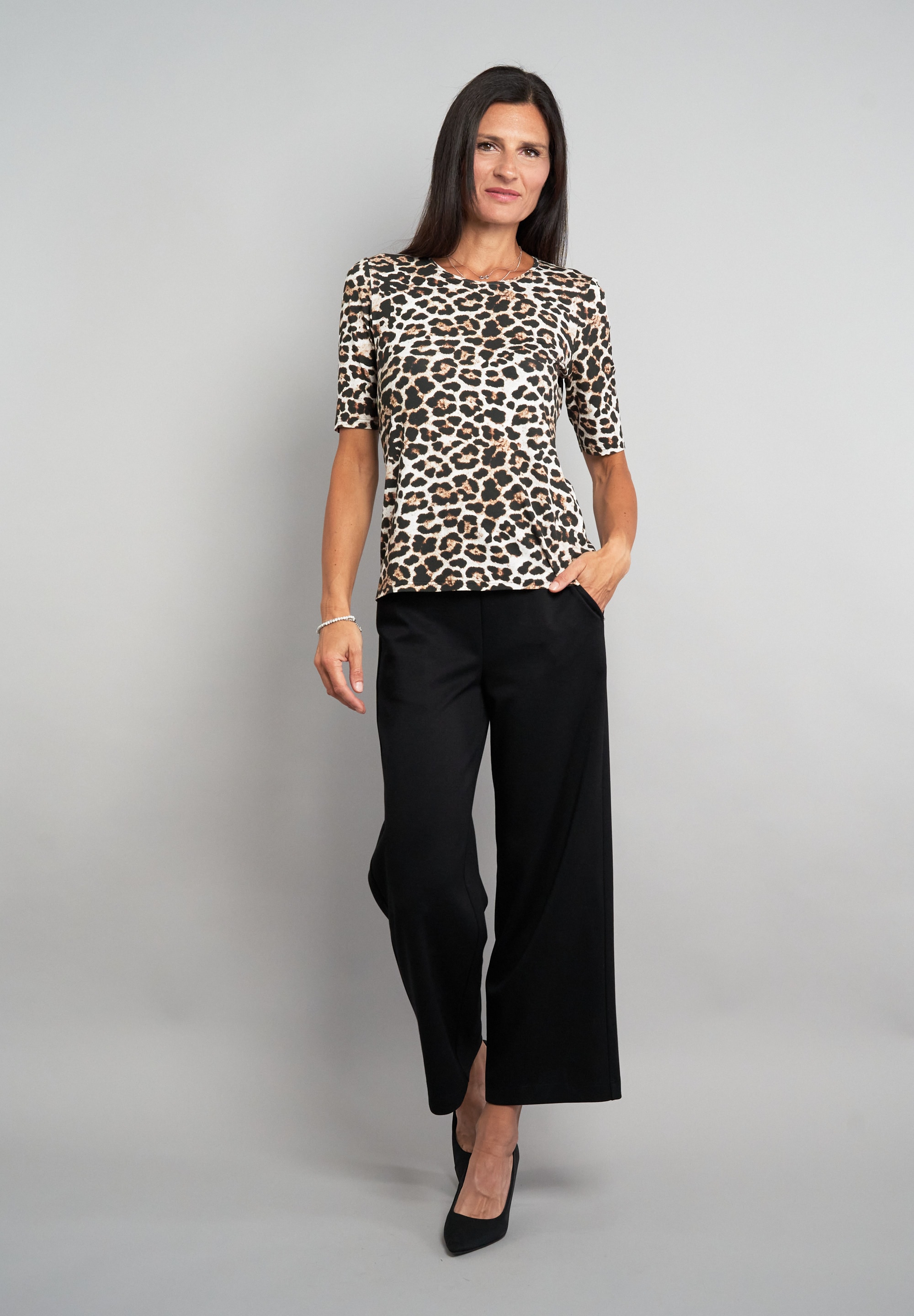 Seidel Moden Rundhalsshirt »Exklusiv bei OTTO« mit Animal-Leo-Print, MADE IN GERMANY