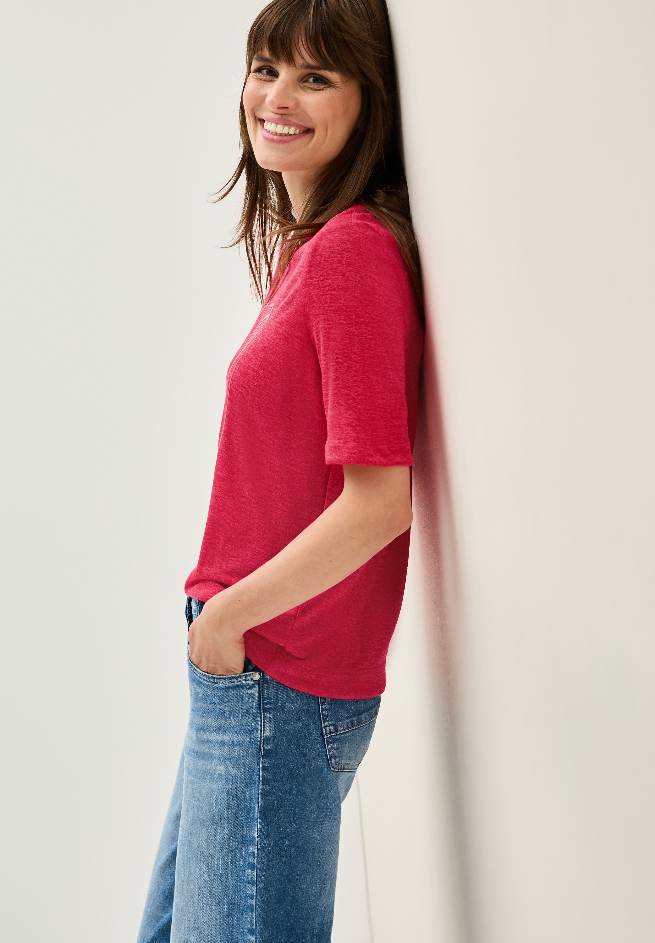 Cecil T-Shirt, mit tonalem Print