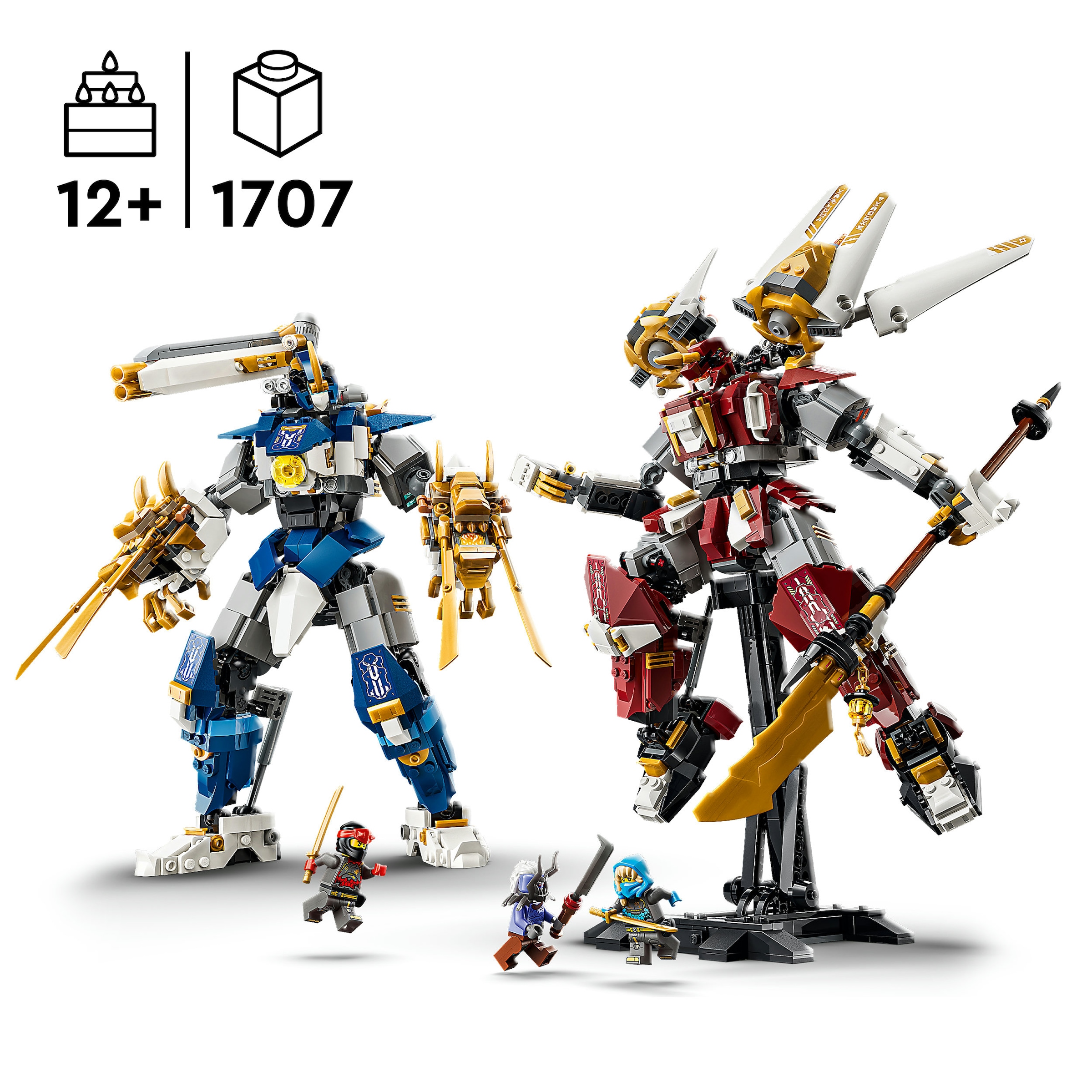 LEGO® Konstruktionsspielsteine »Die Zwillings-Titanmechs (71870), LEGO Ninjago« Made in Europe