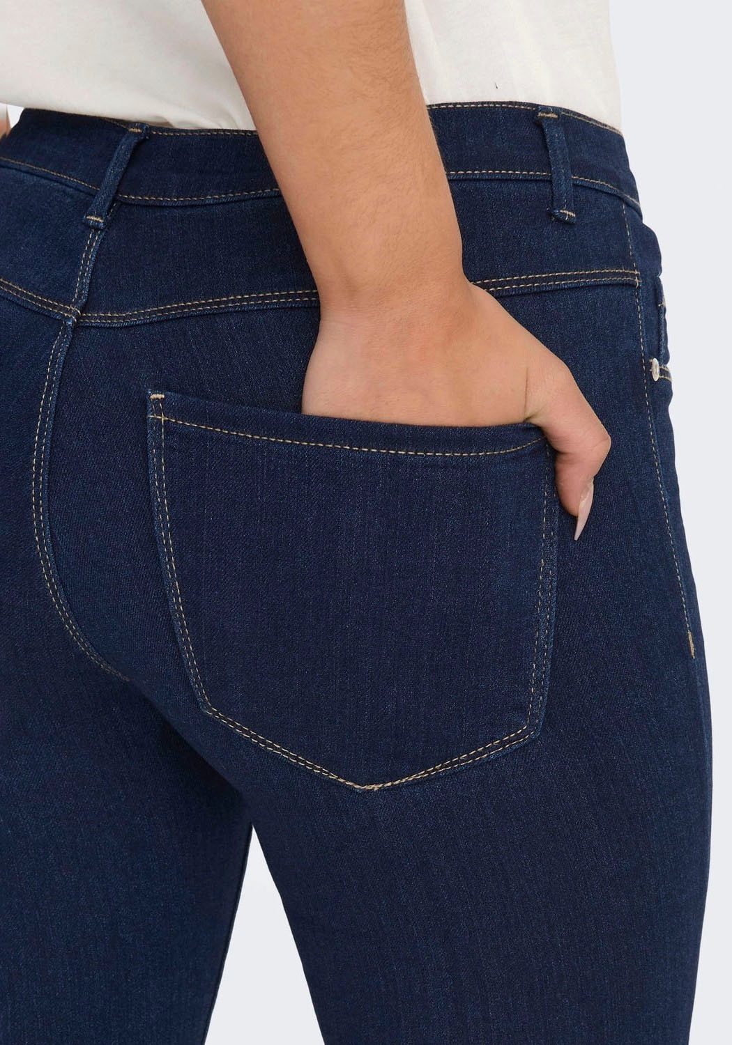 ONLY Skinny-fit-Jeans »ONLRAIN LIFE REG SKINNY DNM«, mit Gürtelschlaufen