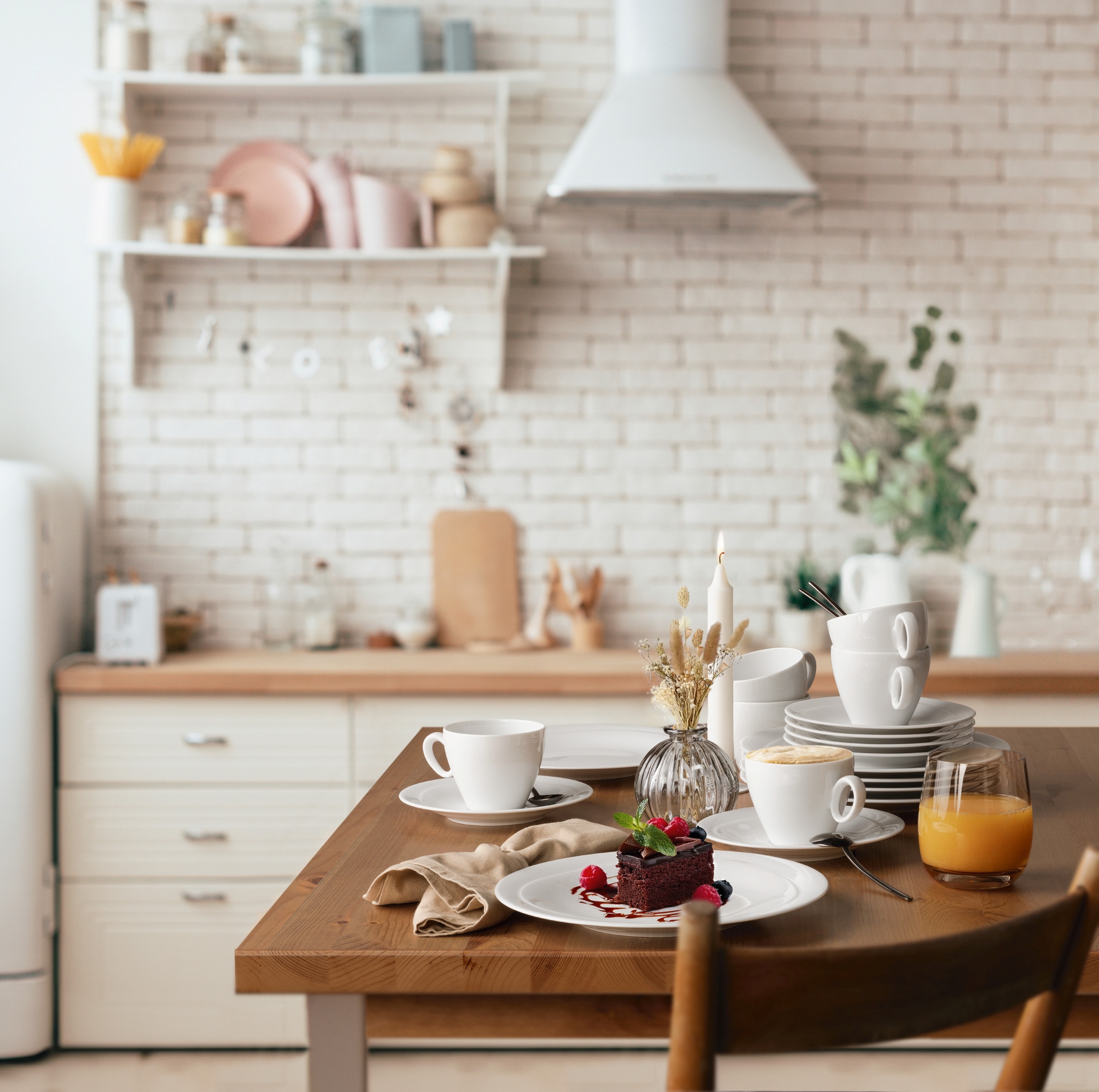 Seltmann Weiden Kombiservice »Geschirr-Set, Service Trio«, (Set, 30 tlg.), Teller, Tassen, Untertassen, Made in Germany, 30 Teile, für 6 Personen