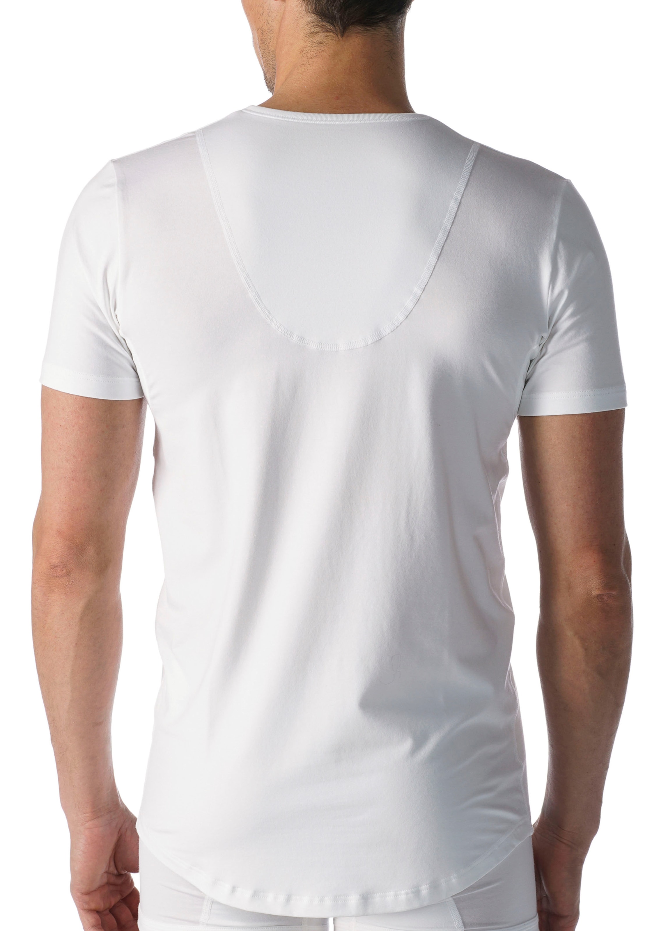 Mey Unterziehshirt »Dry Cotton Functional« Kurzarm, Rundhals-Ausschnitt, Single Jersey, mit extra-langem Rücken
