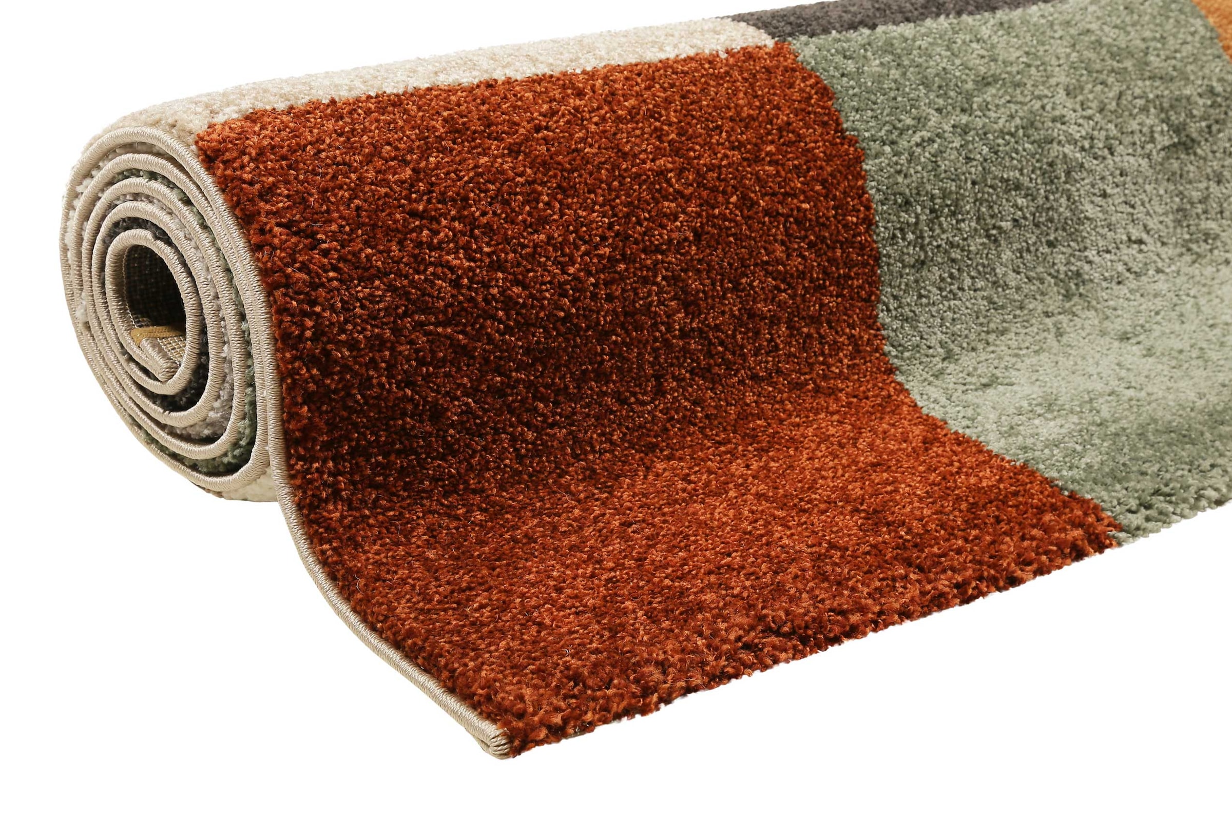 Esprit Teppich »California« rechteckig 13 mm Höhe Kurzflorteppich, Modern, kariert, gewebt, farbig, stilvoll, farbenfroh