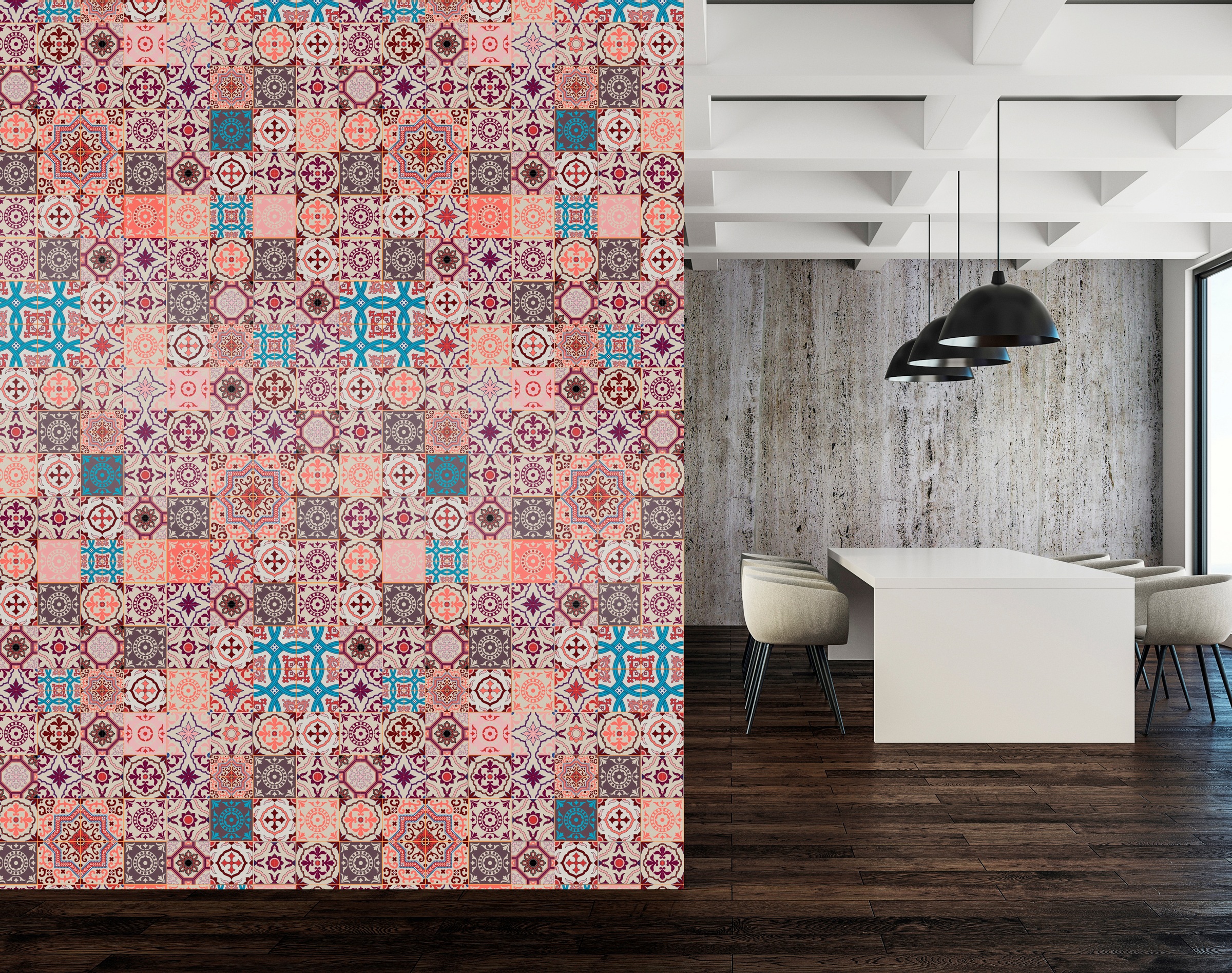 queence Vinyltapete »Pandora«, bedruckt-clean-unifarben-minimalistisch-Abriebeffekte-Steinoptik, 90x250cm, selbstklebend, kinderleichte Anbringung, Sticker