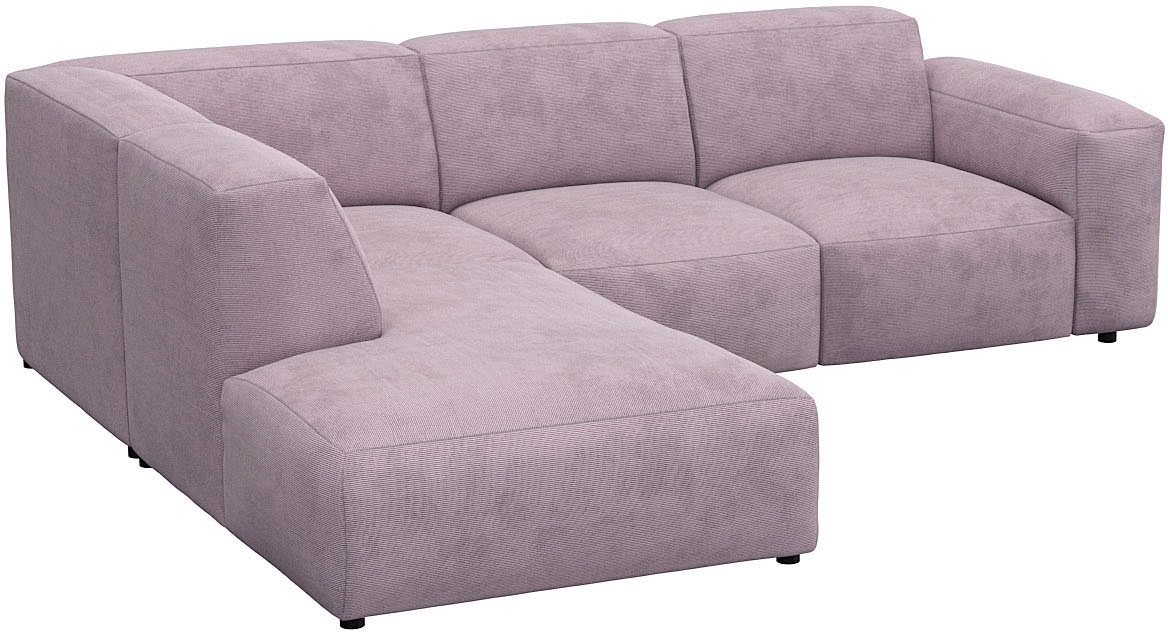 FLEXLUX Ecksofa "Lucera, super bequem durch hochwertigen Sitzaufbau mit Kal günstig online kaufen