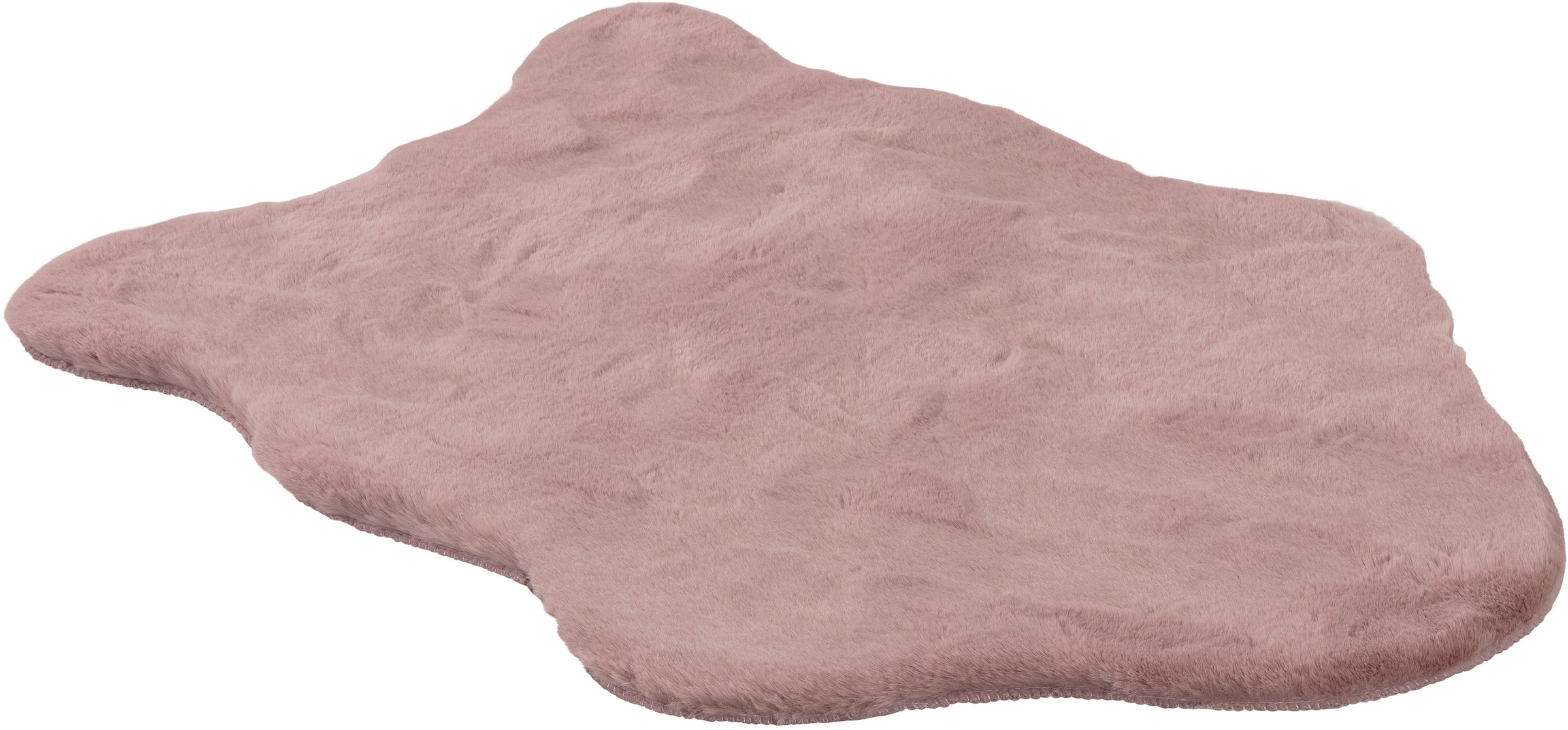 SCHÖNER WOHNEN-KOLLEKTION Fellteppich »Tender« fellförmig 26 mm Höhe weich durch Microfaser, Kaninchenfell Haptik, Kunstfell, waschbar altrosa...
