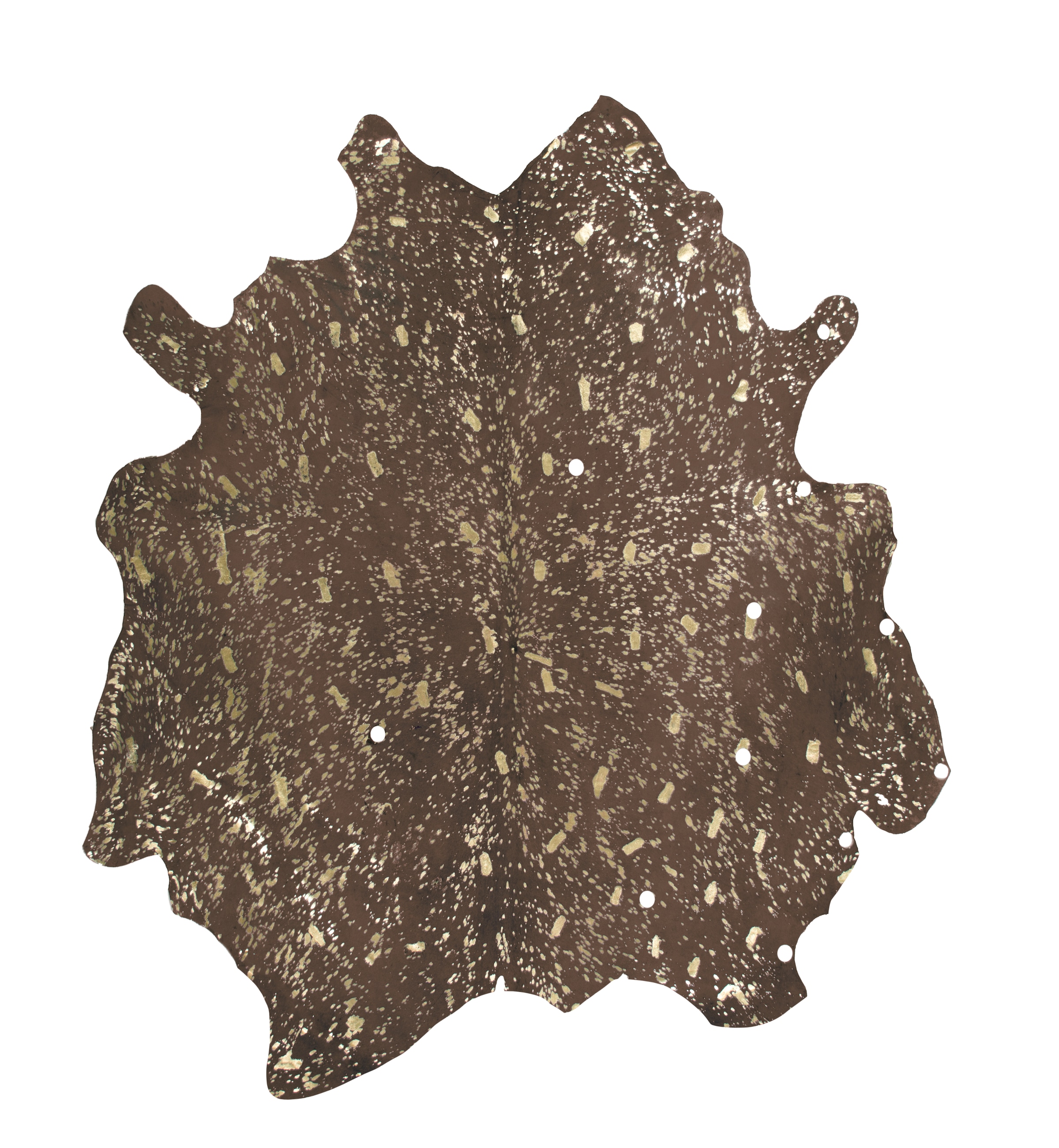 Kayoom Teppich »Glam 110«, rechteckig, in % Silber/Gold bestellen 100 Rindslederfell,Fußbodenheizung schnell geeignet, bequem und Akzente