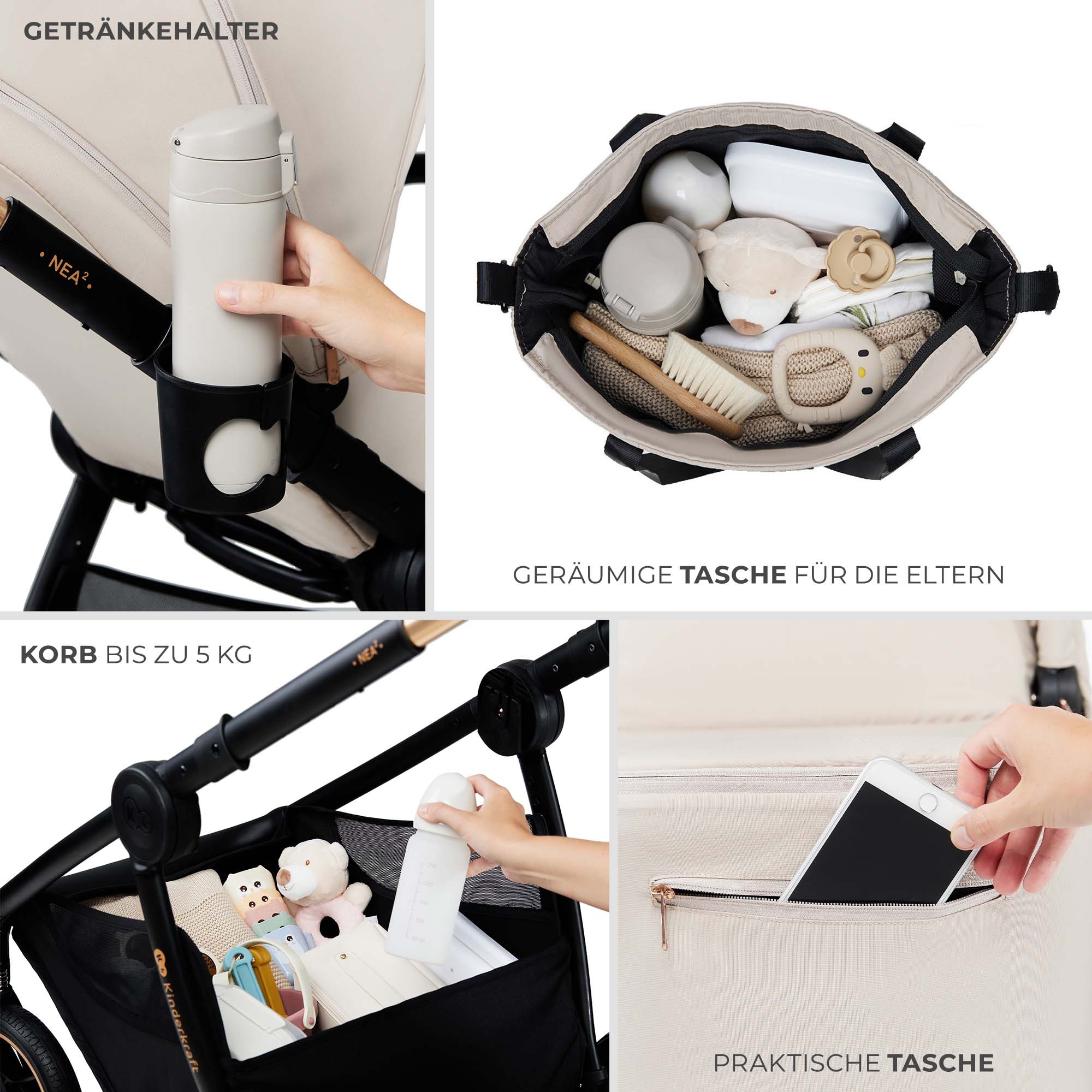 Kinderkraft Kombi-Kinderwagen »NEA 2 2in1« 27 kg