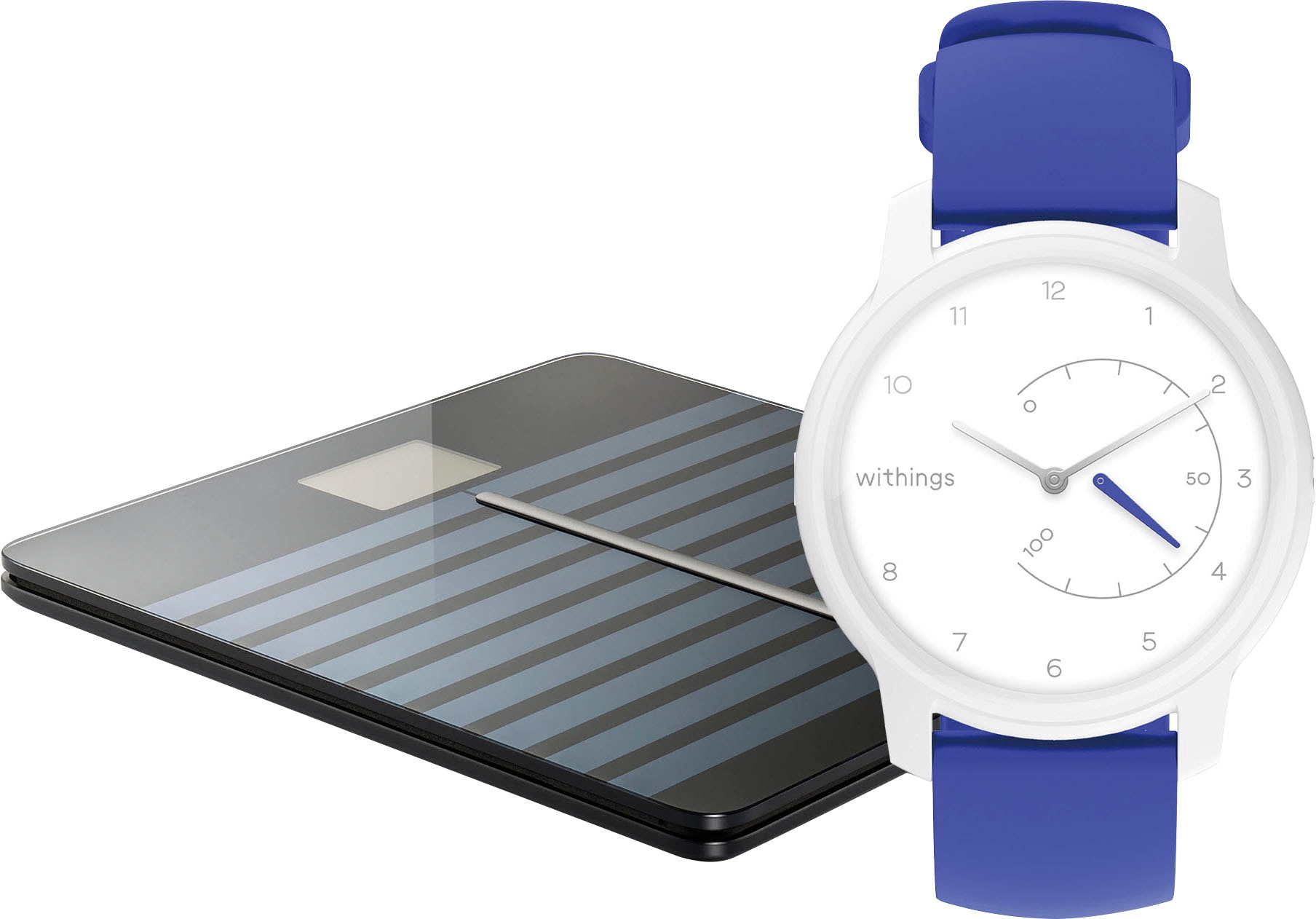 Withings Körper-Analyse-Waage »Body Cardio, Bluetooth und W-Lan fähig«, zeigt Körperfettanteil (KFA), Muskelmasse, Wasseranteil